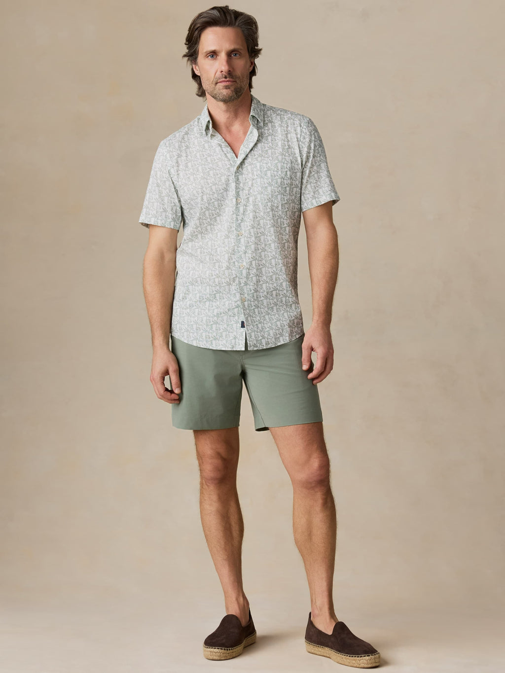 Short-Sleeve MovementTM Monterey Shirt - Aspen Green Leaf