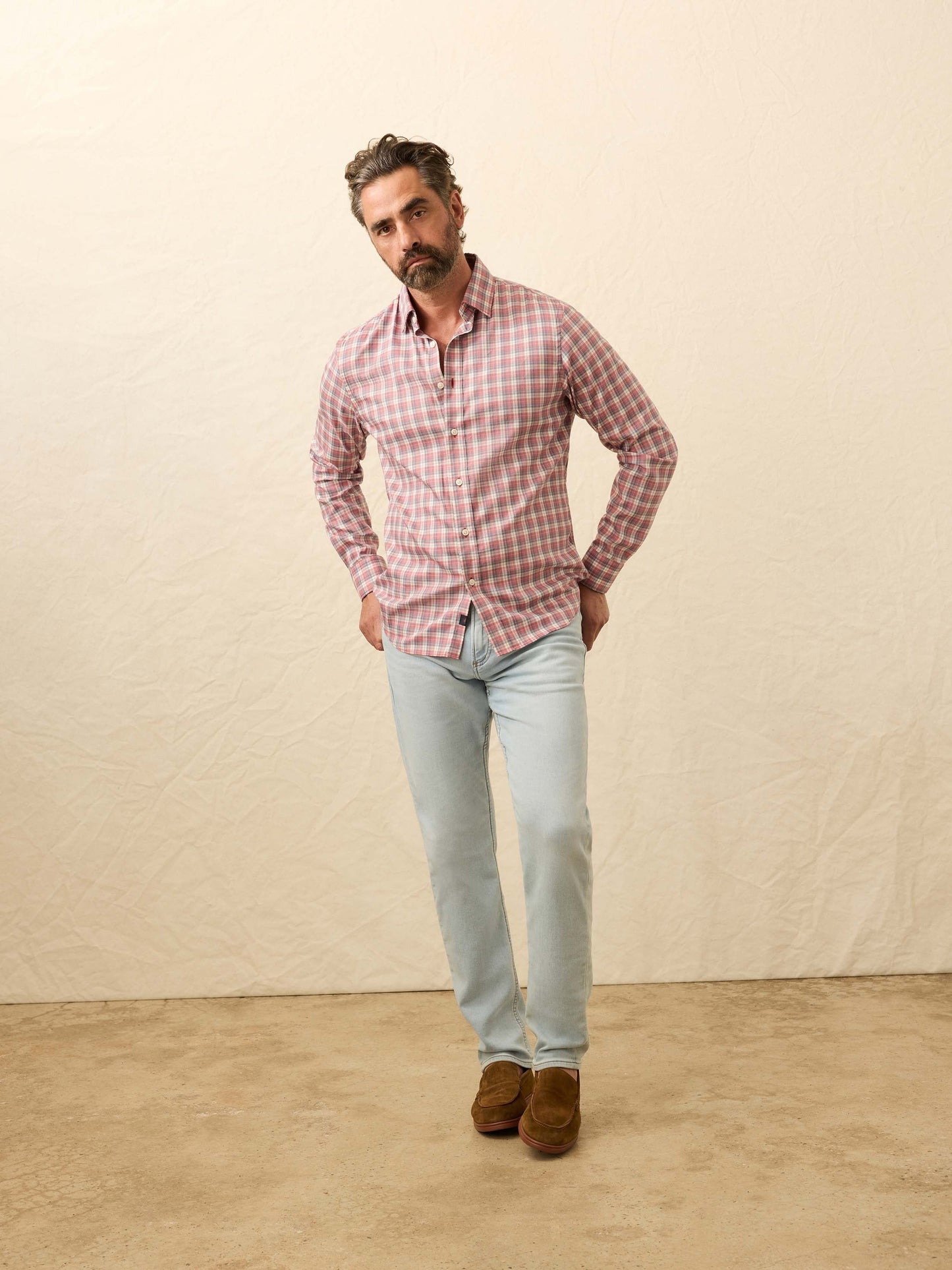 The MovementTM Shirt - Red Charcoal Plaid