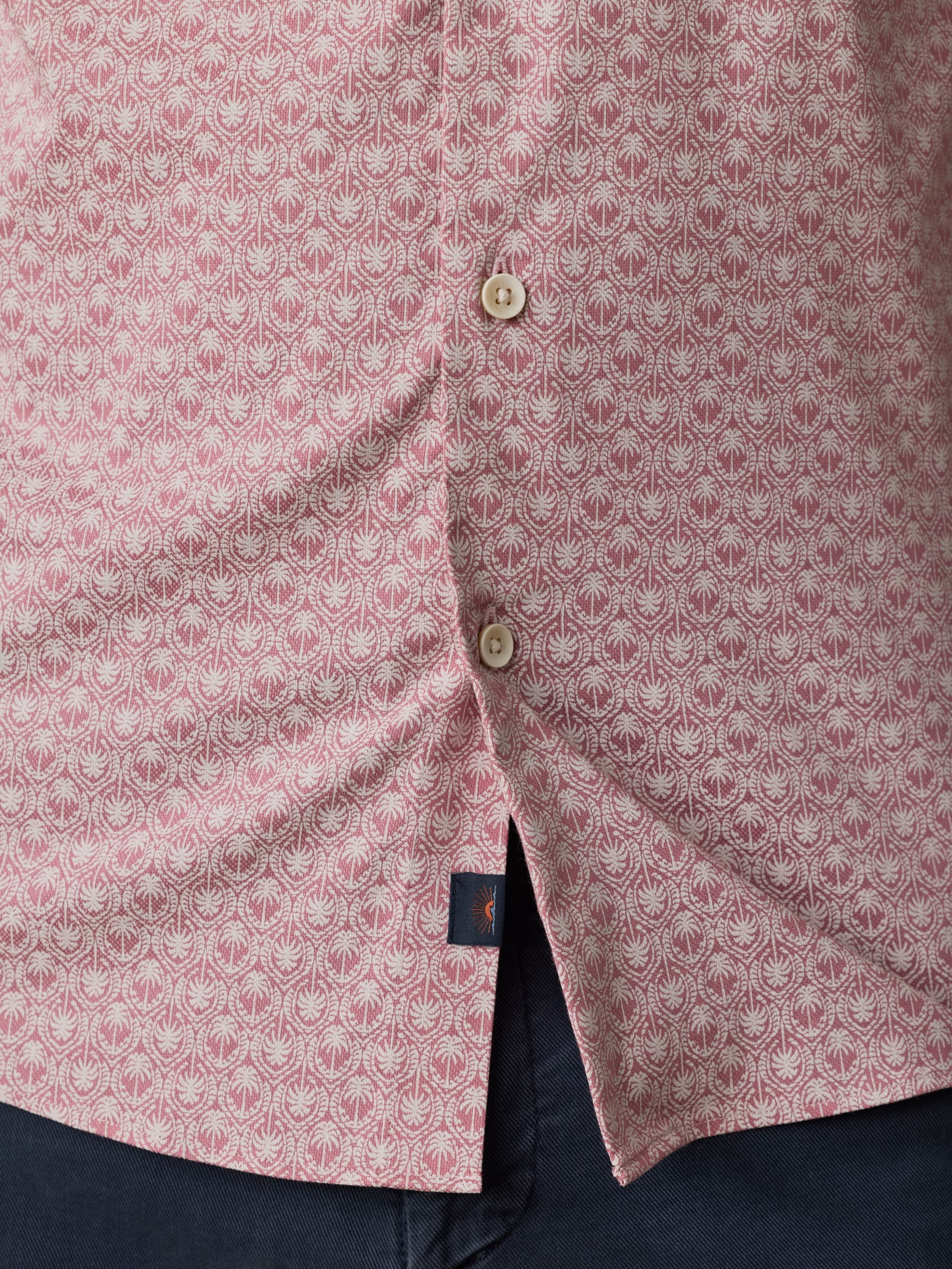 Short-Sleeve MovementTM Monterey Shirt - Rose Palm Mosaic