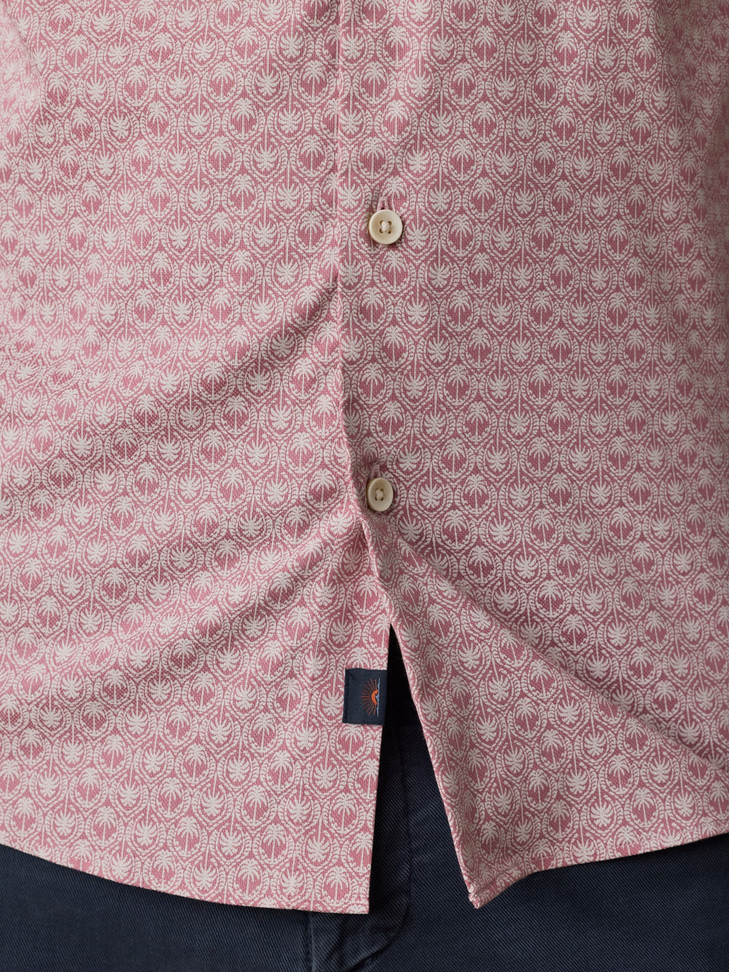 Short-Sleeve MovementTM Monterey Shirt - Rose Palm Mosaic