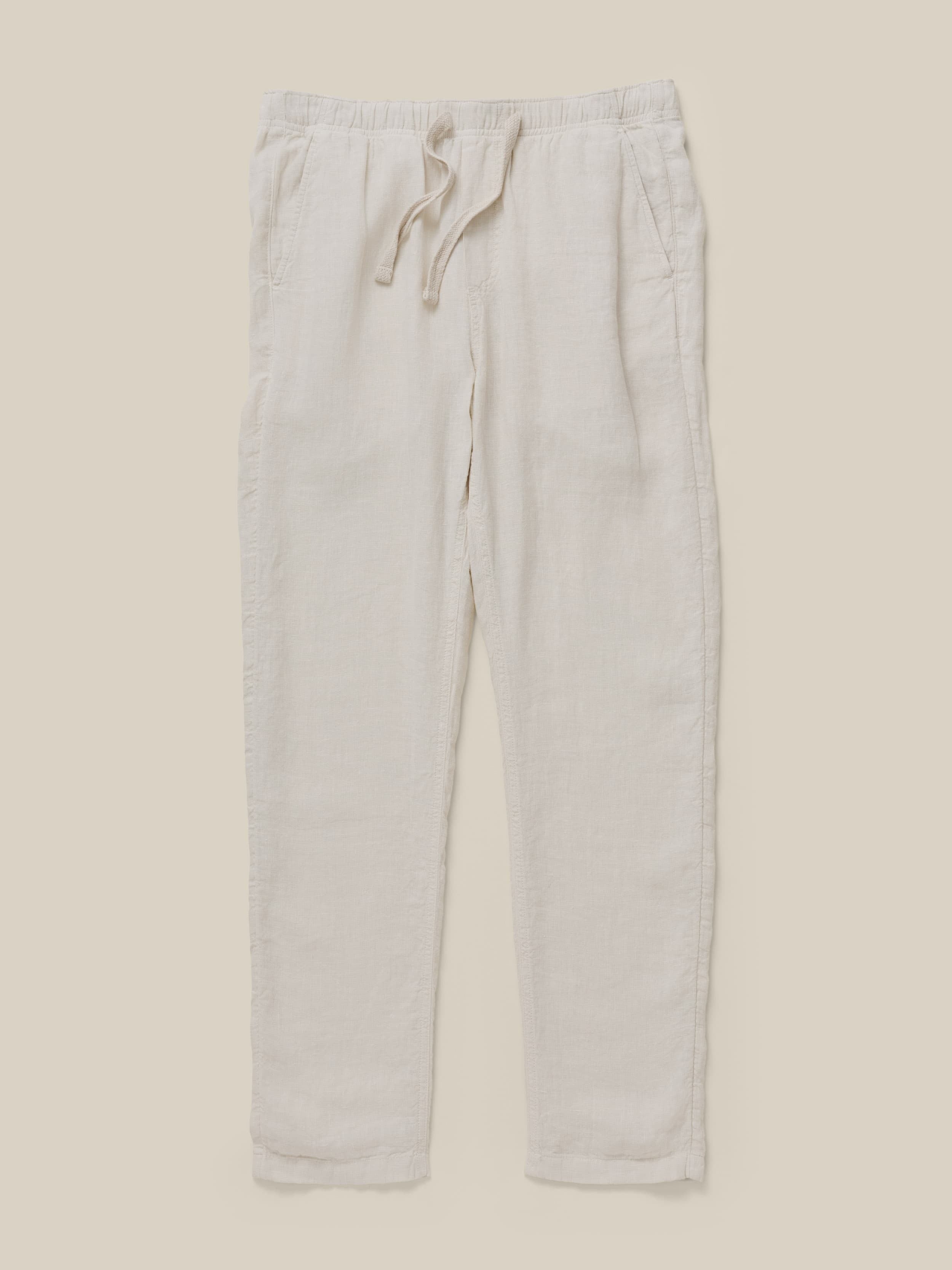 Linen Drawstring Pant - Weathered Sand