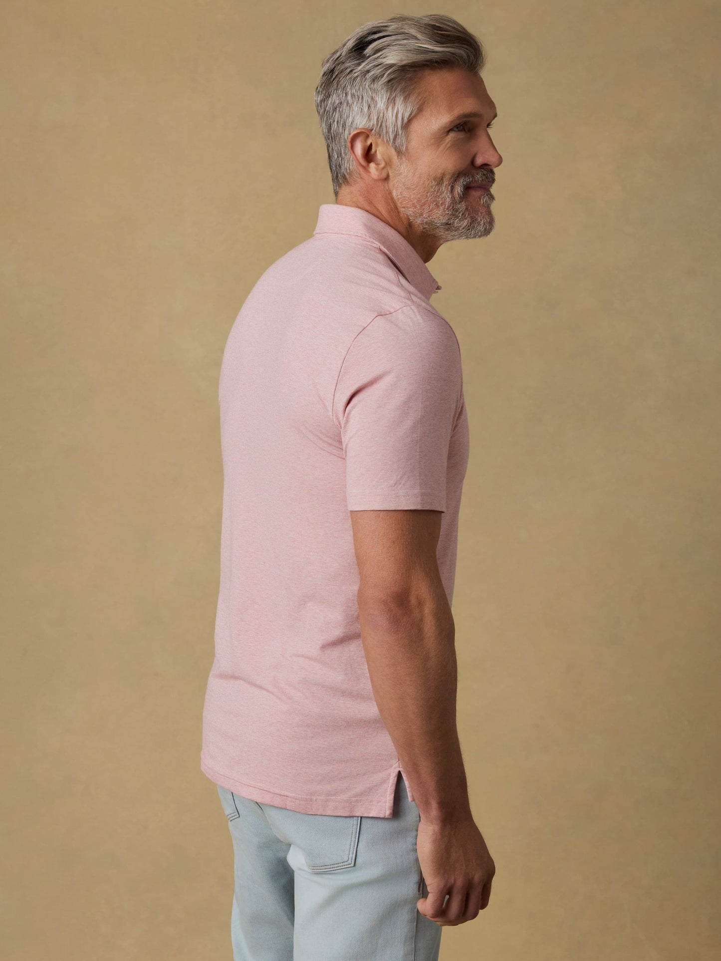 Short-Sleeve MovementTM Polo - Ivory Rose Feeder