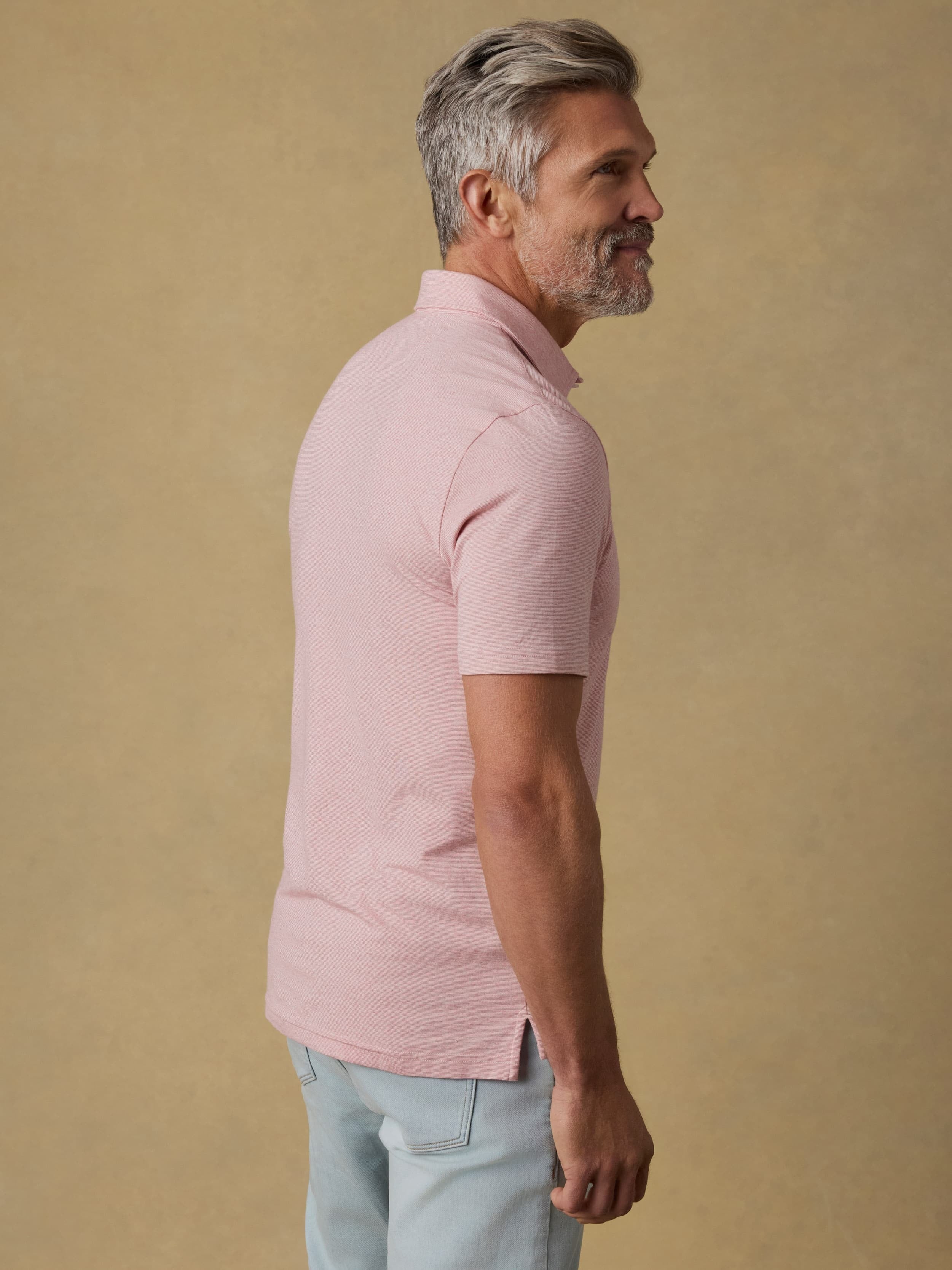 Short-Sleeve MovementTM Polo - Ivory Rose Feeder