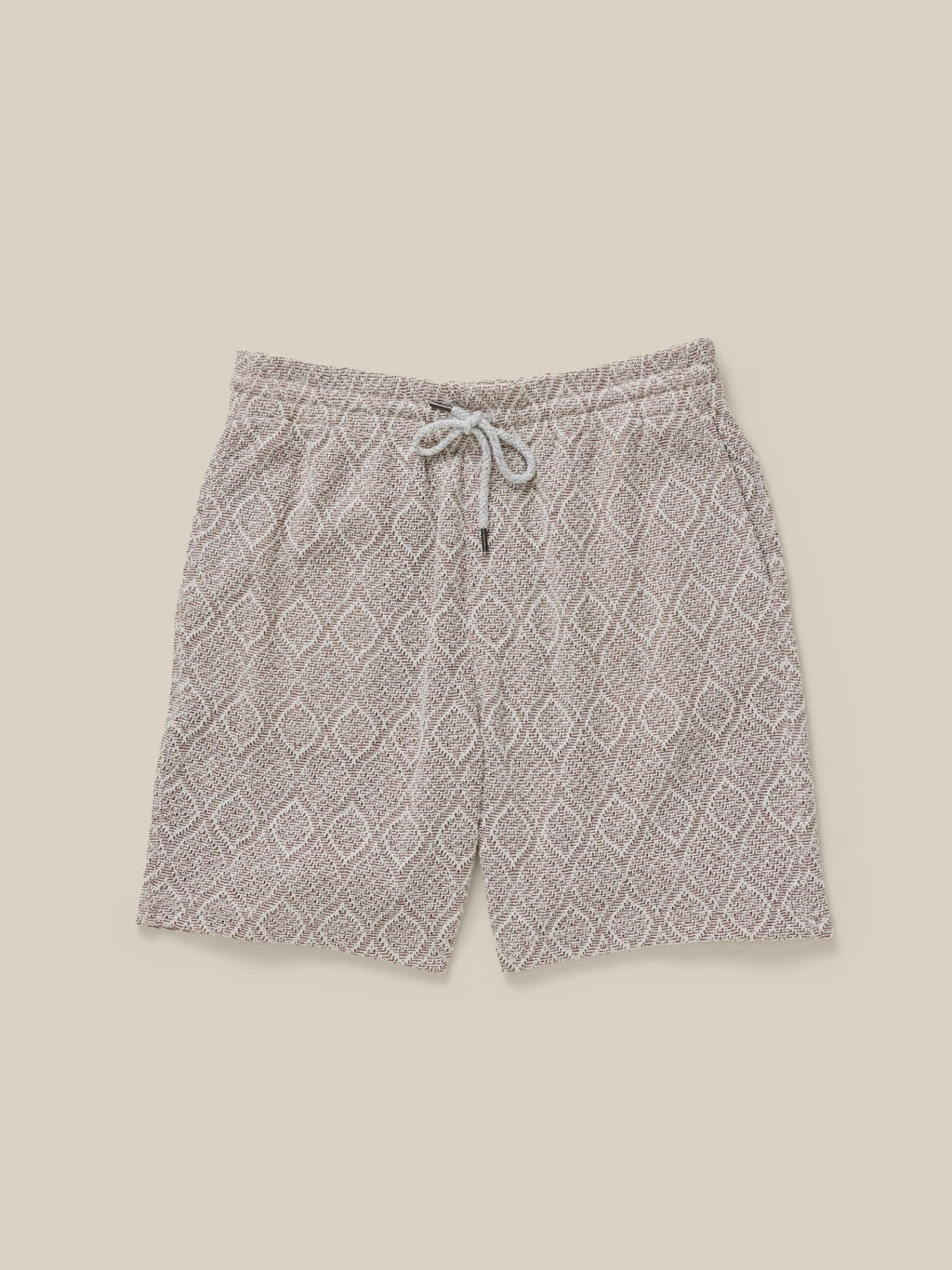 Oasis Drawstring Short - Brown Island Medallion