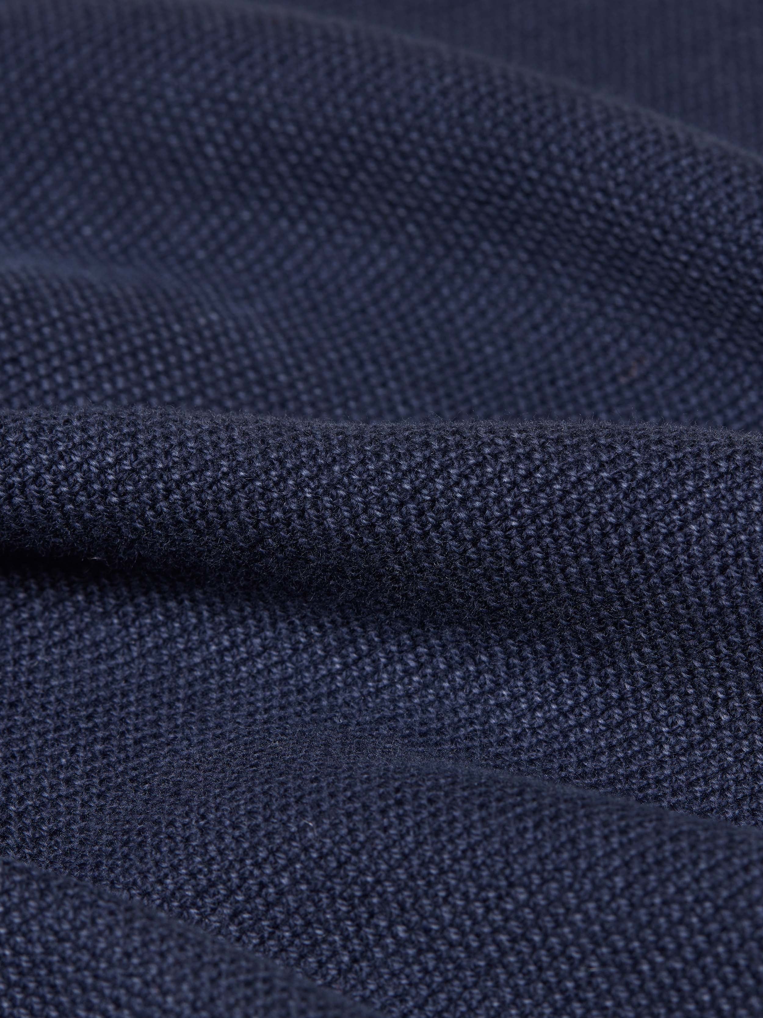 Light-Weight Cotton Crewneck - Ravine Navy