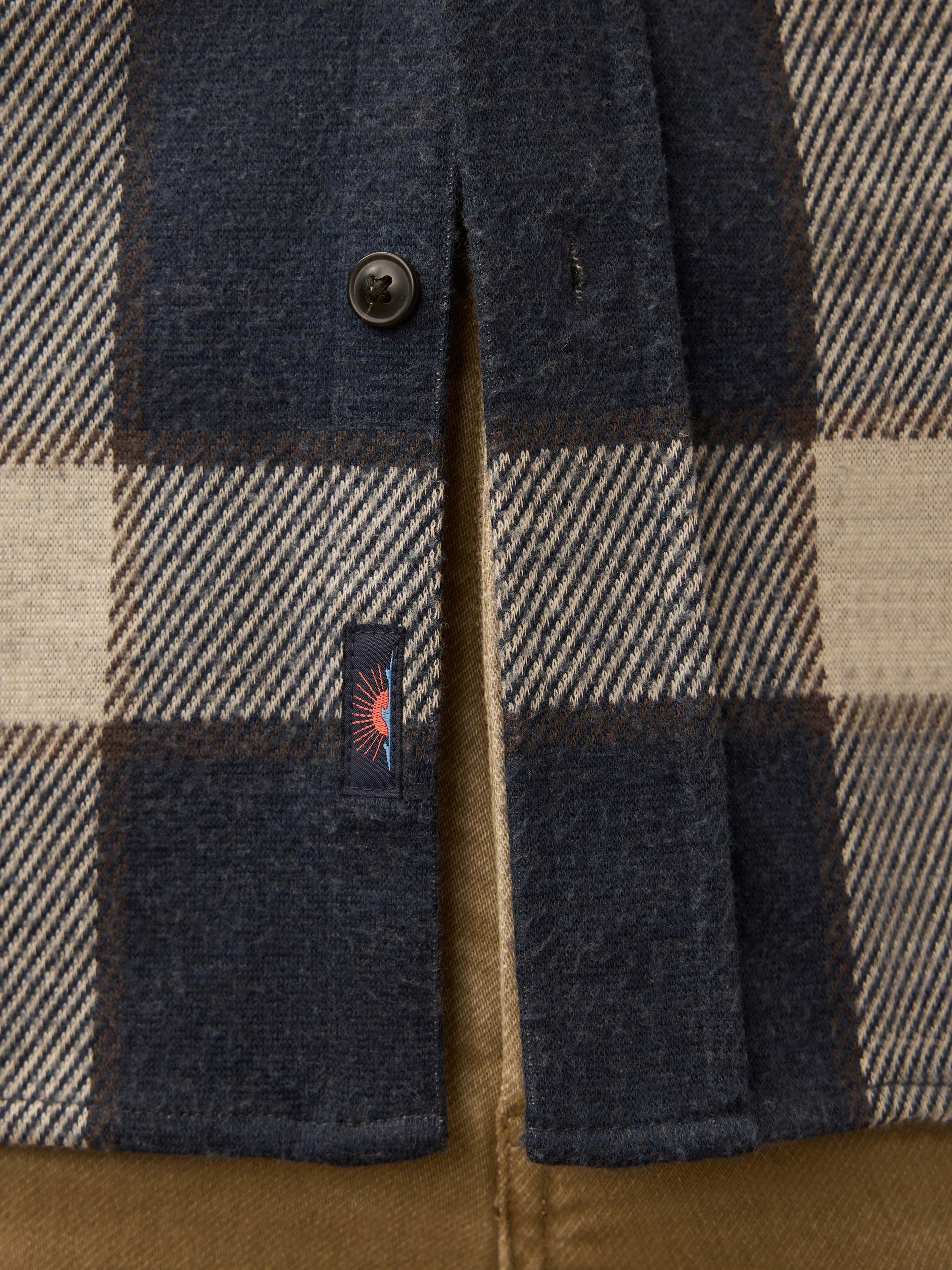 LegendTM Sweater Shirt - Navy Cloud Plaid