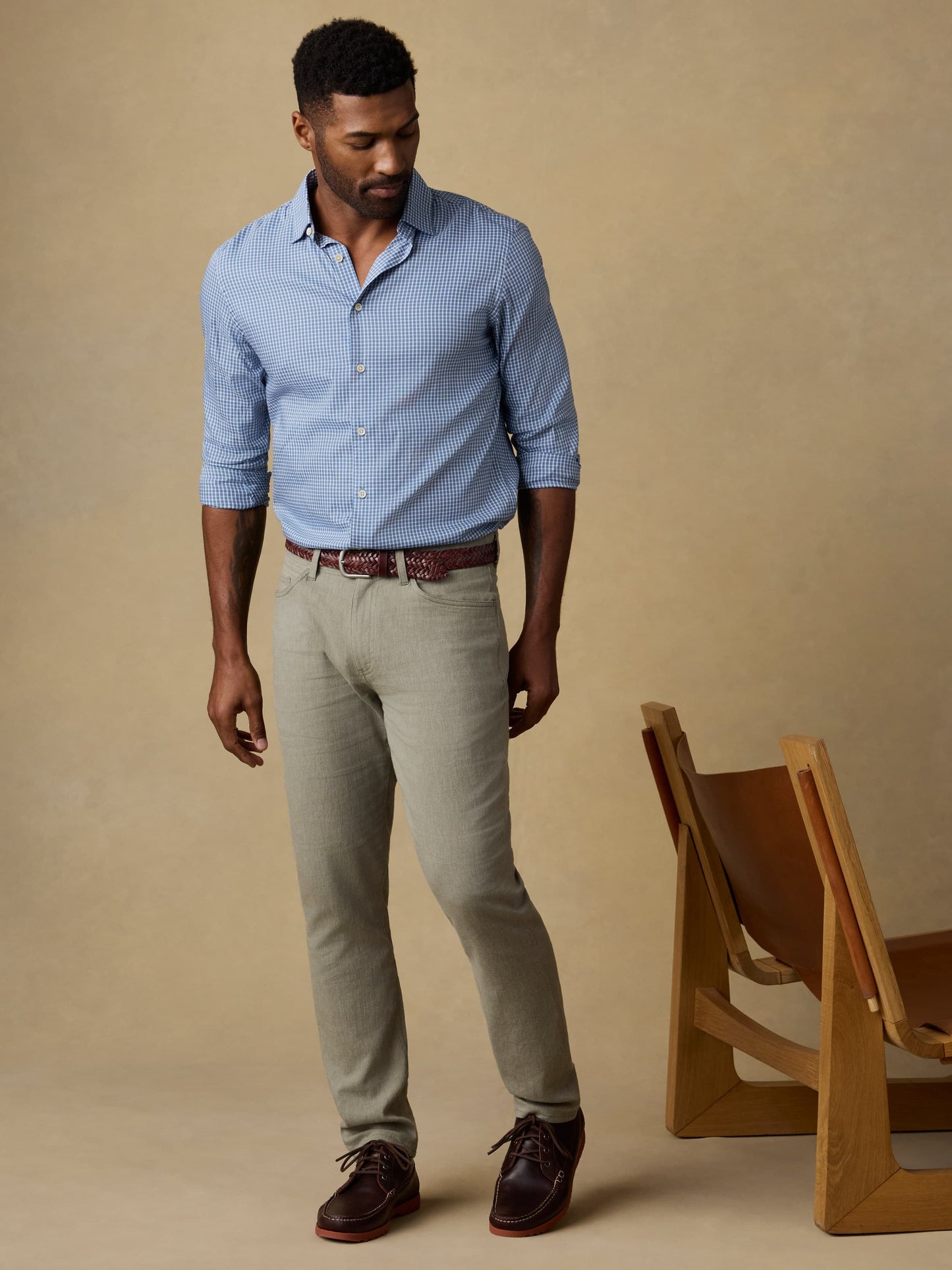 MovementTM Linen 5-Pocket Pant - Sage Cliff