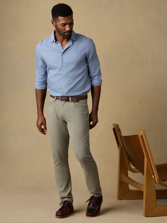 MovementTM Linen 5-Pocket Pant - Sage Cliff