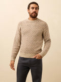 Donegal Crew Sweater - Oat Birdseye Marl