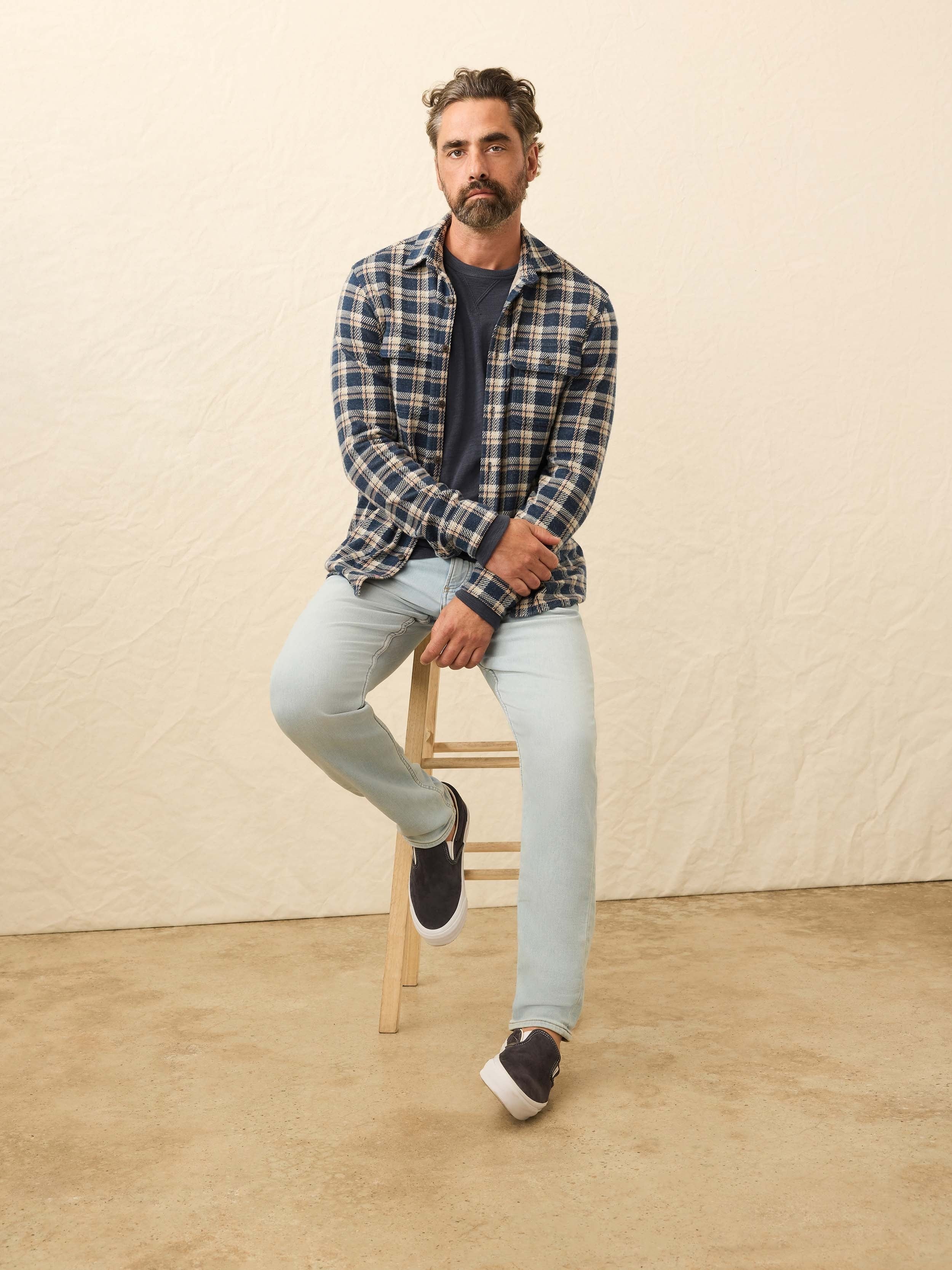 LegendTM Sweater Shirt - Golden Lake Plaid