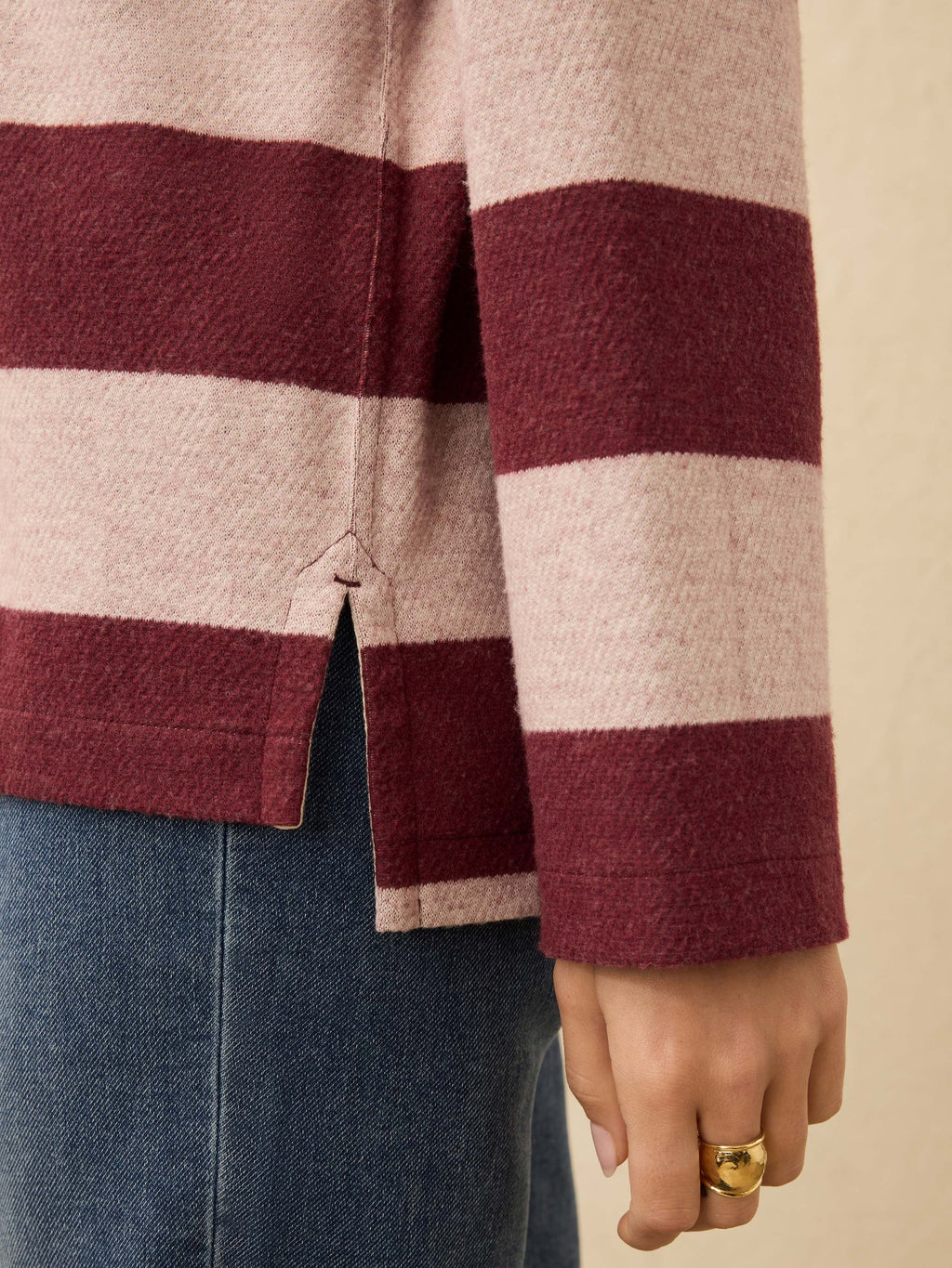 LegendTM Sweater Rugby Popover - Deep Red Rugby