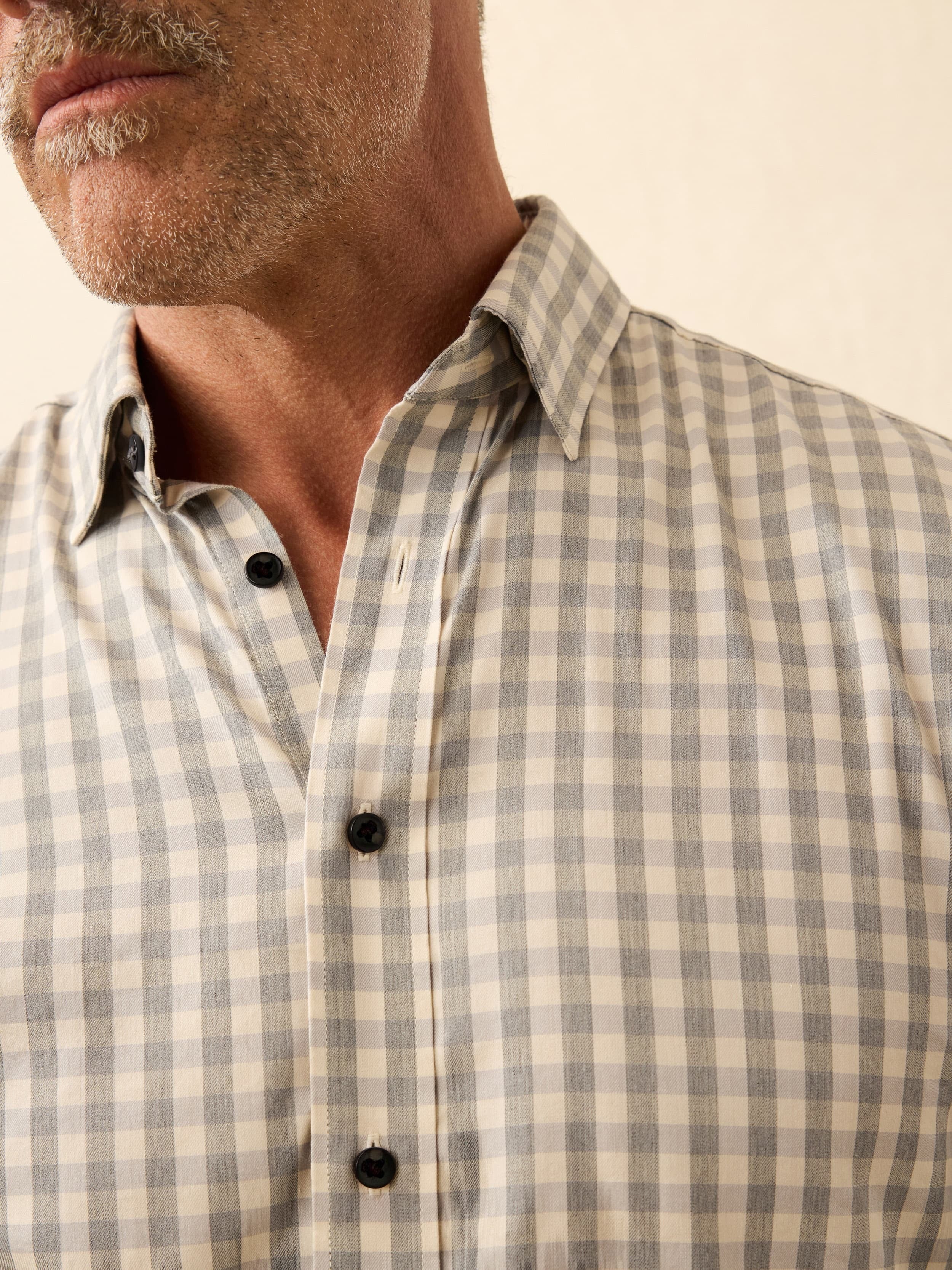 Soft Twill MovementTM Shirt - Wind Grey Gingham