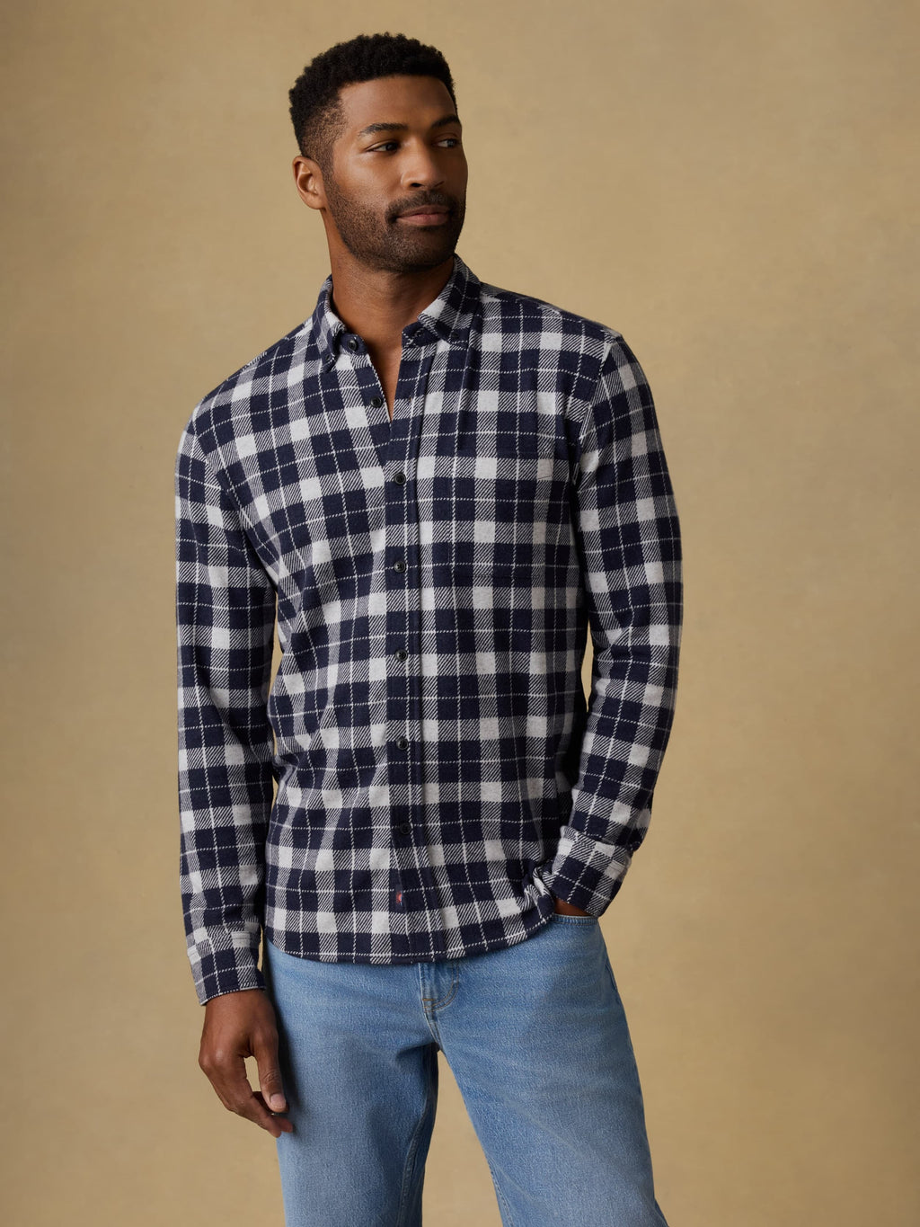 LegendTM Sweater Shirt (Single Pocket) - Midnight Lake Plaid