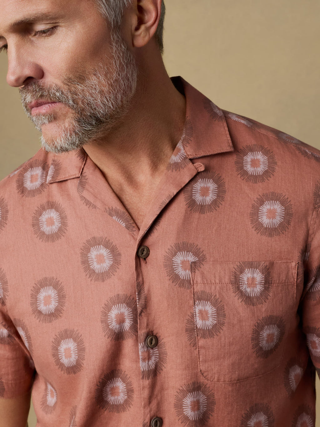 Short-Sleeve Breeze Camp Shirt - Sienna Coast Fireworks