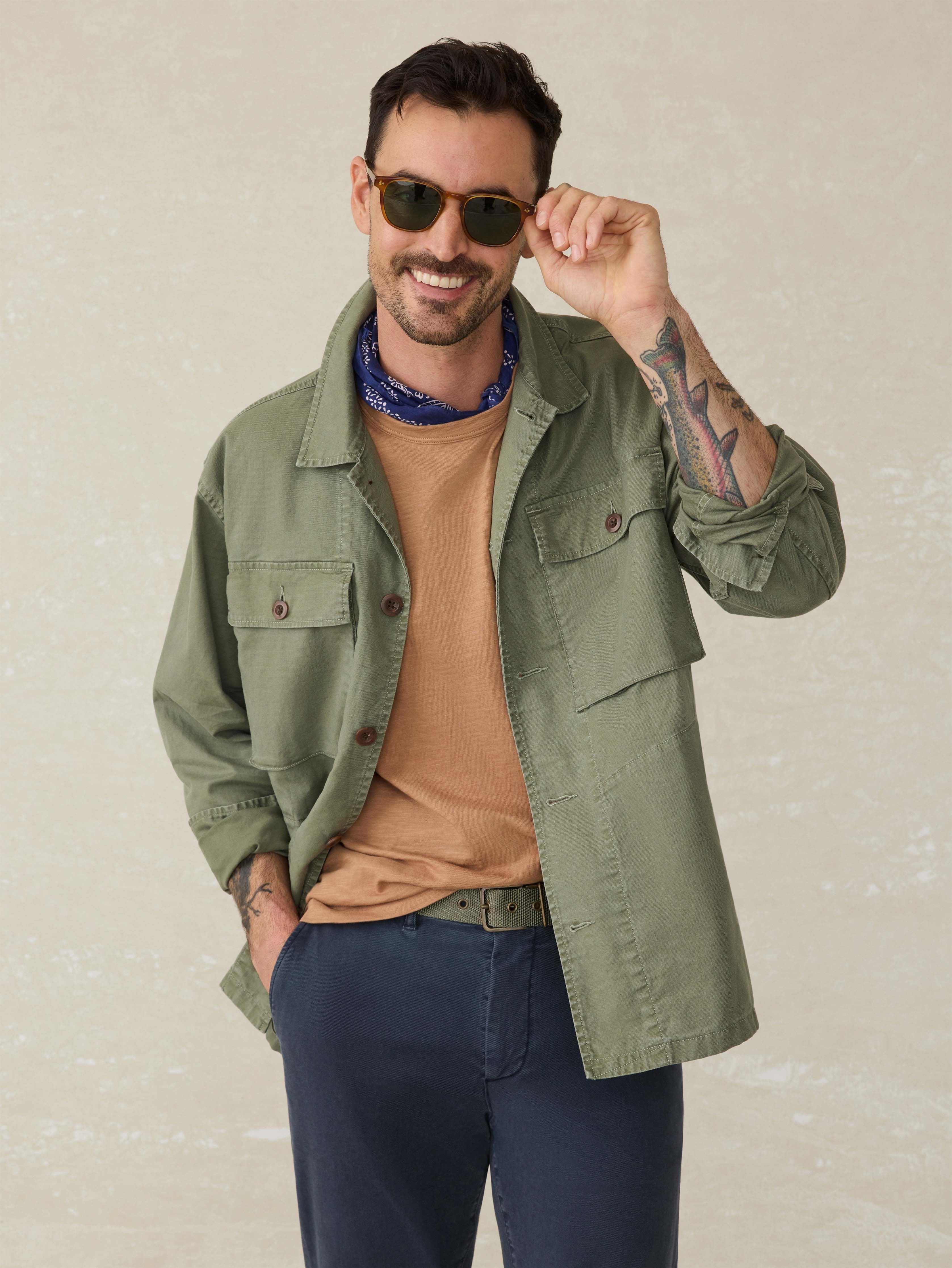 Commander Shirt Jacket - Spring Forest
