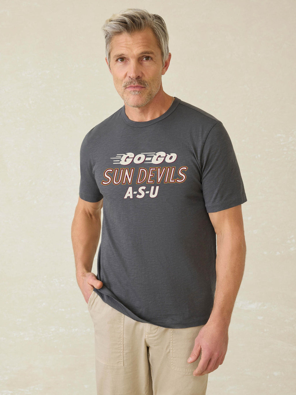 Arizona State University Sunwashed Tee - Graphite