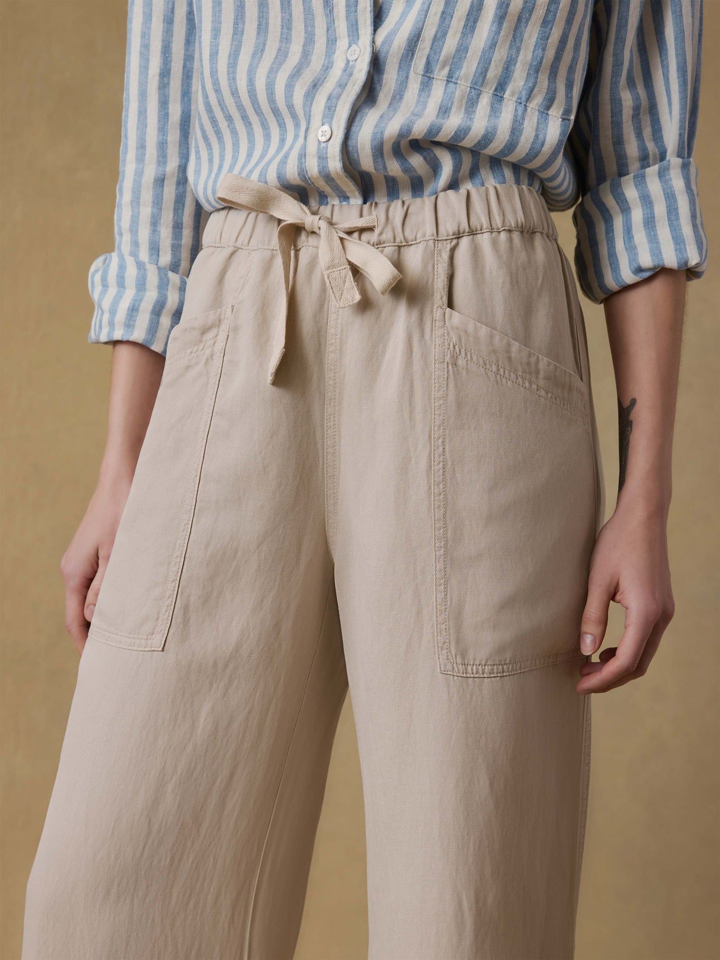 Topanga Drape Pant - Wheaten