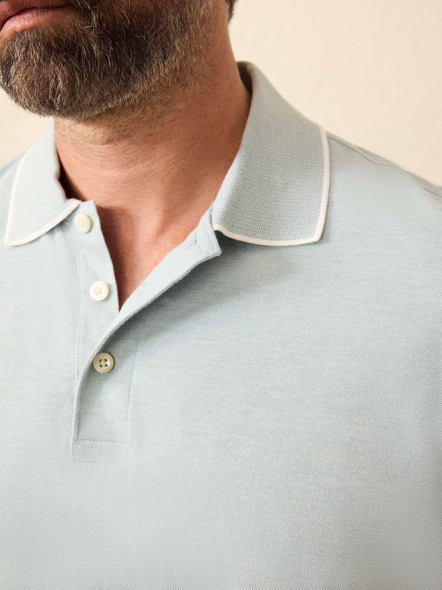 Short-Sleeve MovementTM Pique Polo - Huron Blue Melange