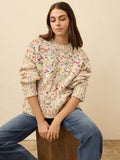 Superfine Alpaca Summit Sweater - Snow Sprinkle
