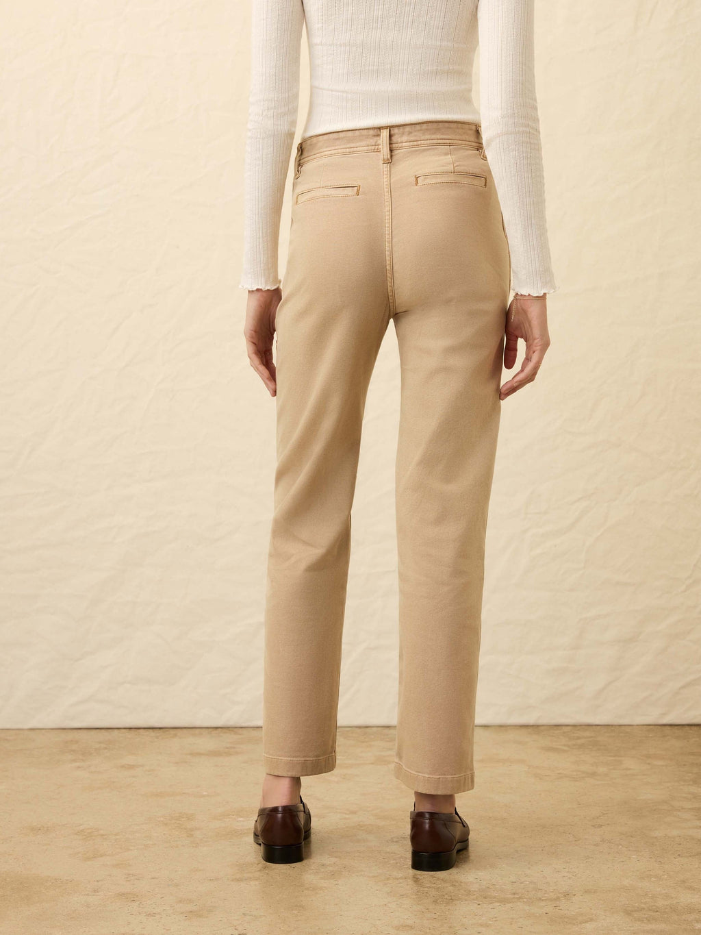 Sunwashed Canvas Dockside Pant - Sandy Khaki