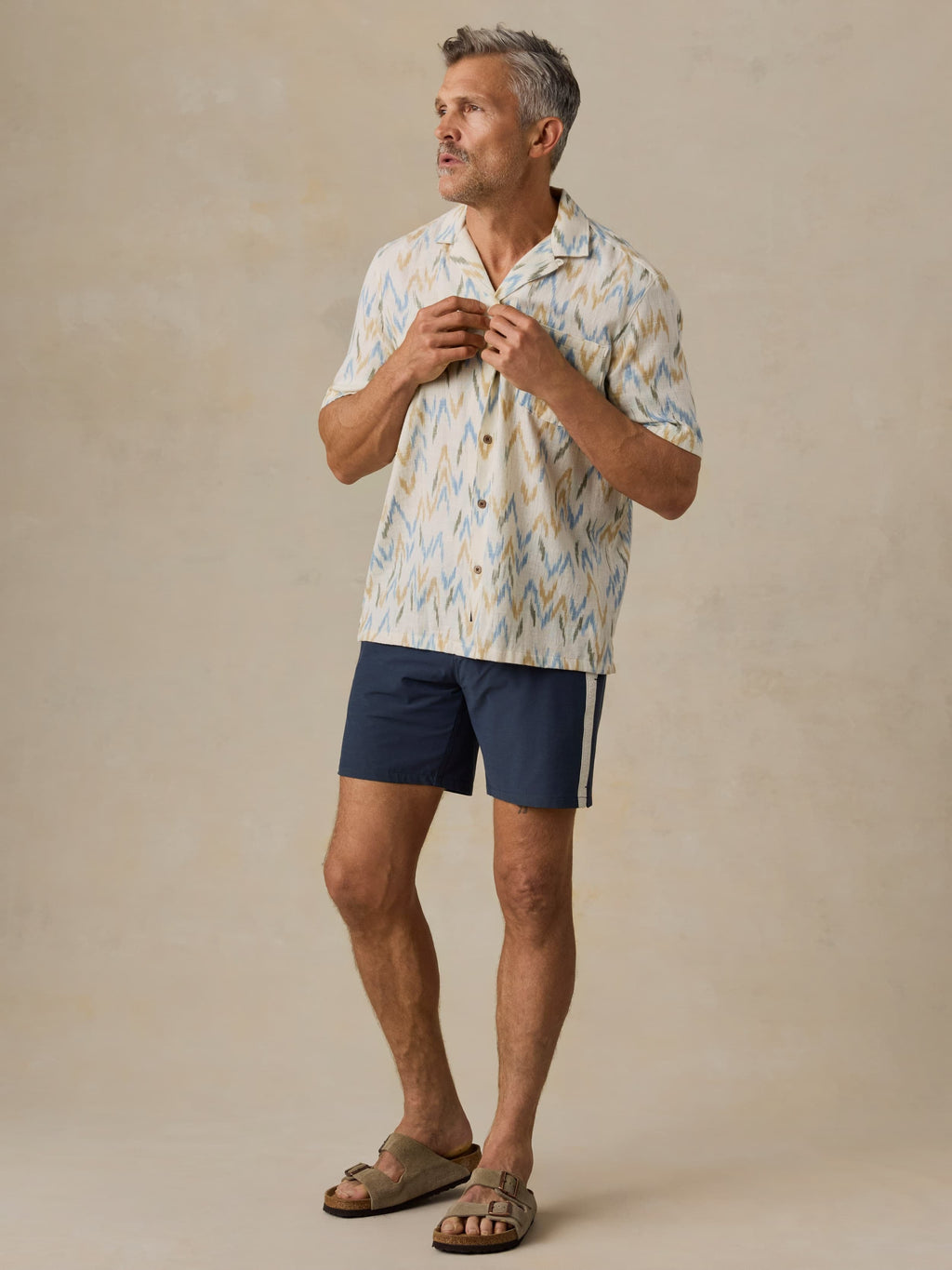 Short-Sleeve Resort Shirt - Belle Isle Ikat