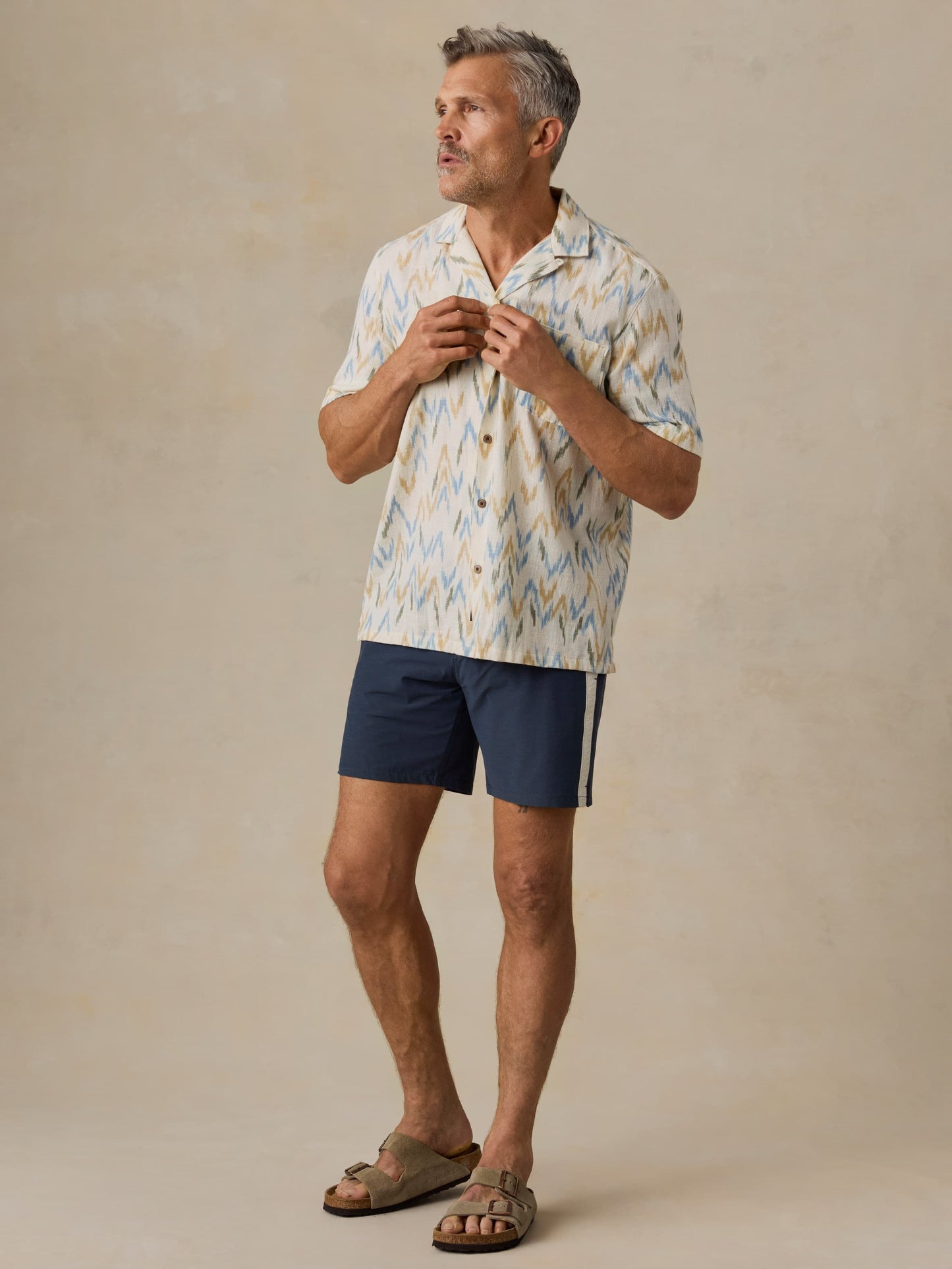 Short-Sleeve Resort Shirt - Belle Isle Ikat