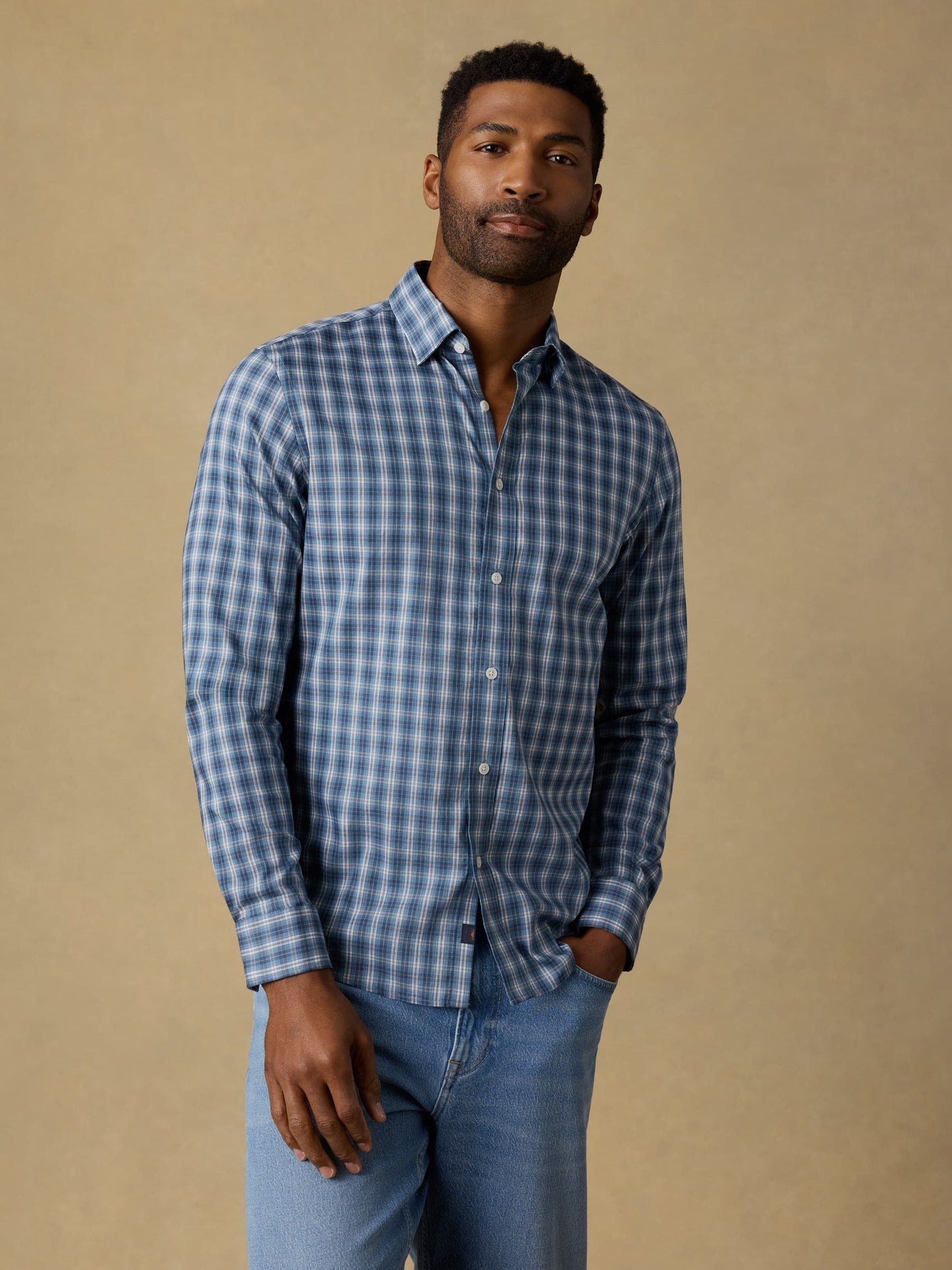 The MovementTM Shirt - Azure Night Plaid