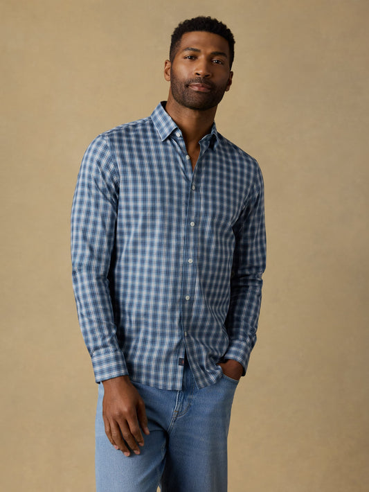 The MovementTM Shirt - Azure Night Plaid