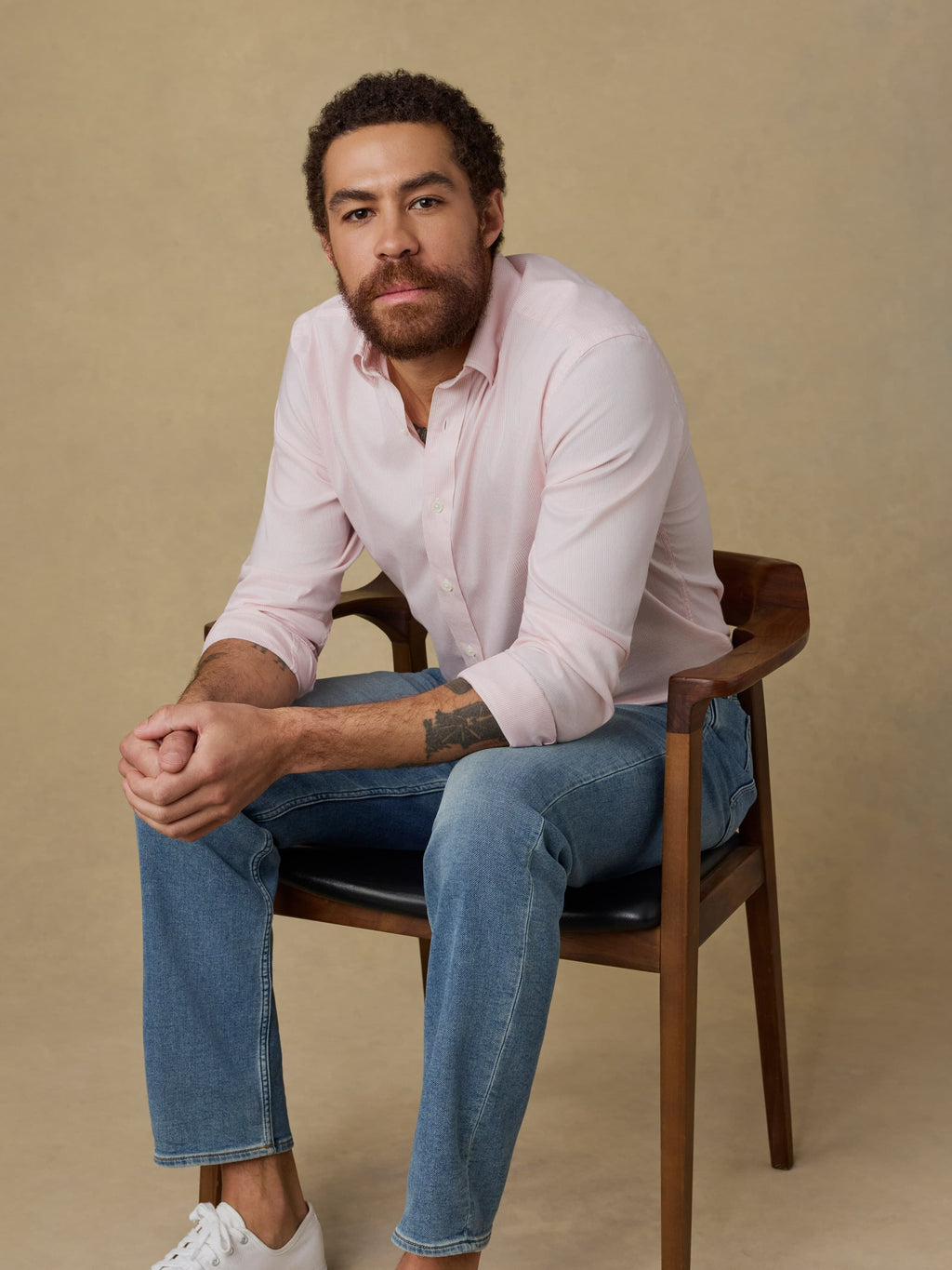 The MovementTM Shirt - Faded Rose Stripe