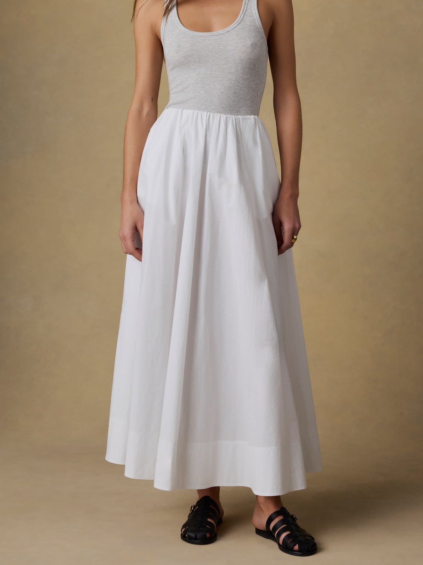 Coastal Poplin Nera Skirt - White