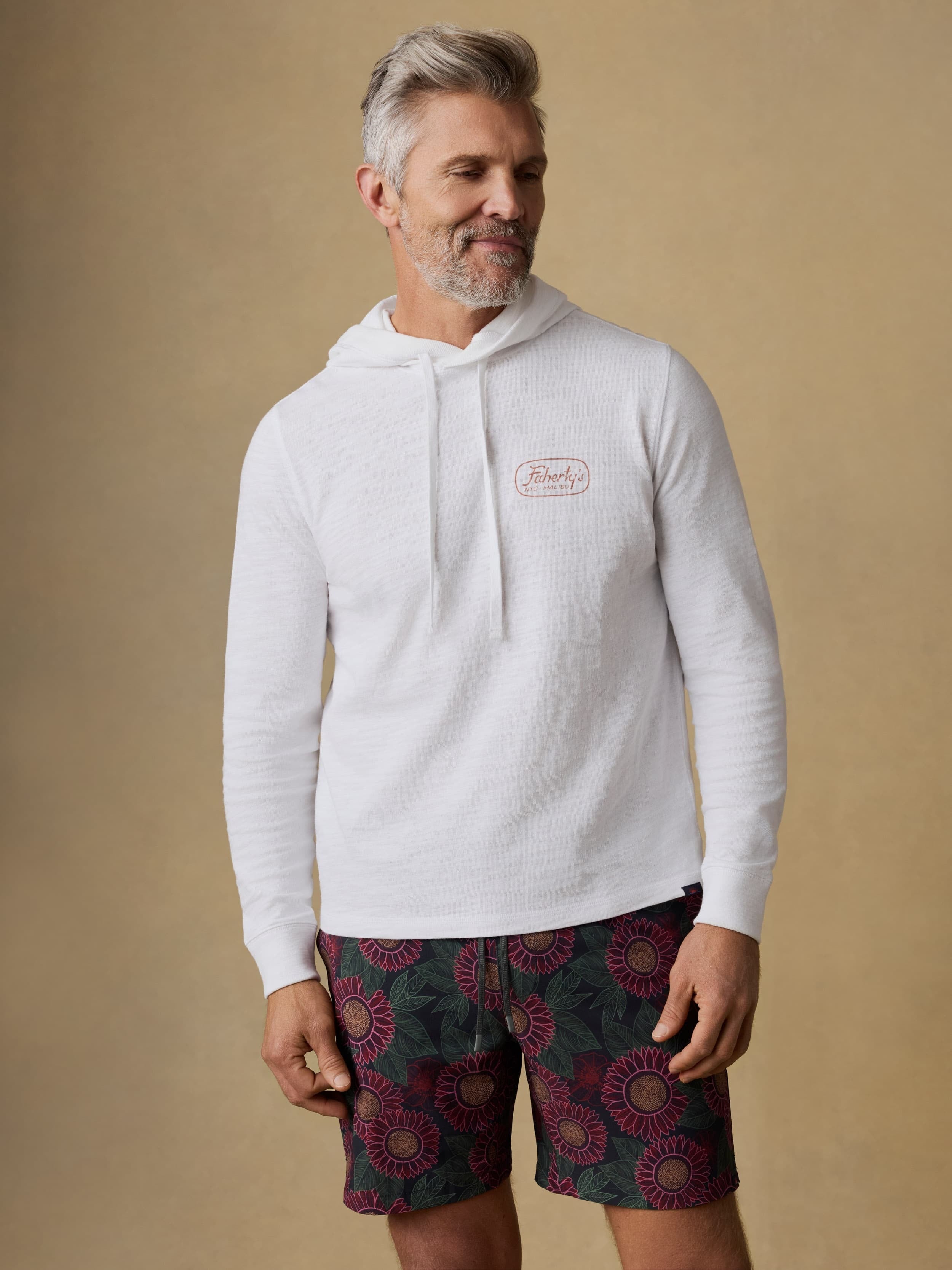 Surf Shop Sunwashed Organic Hoodie - White