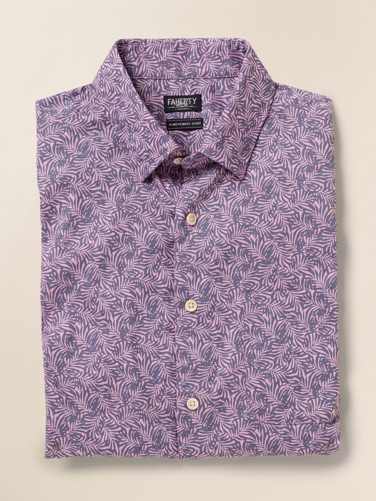Short-Sleeve MovementTM Monterey Shirt - Lavender Sky Canopy
