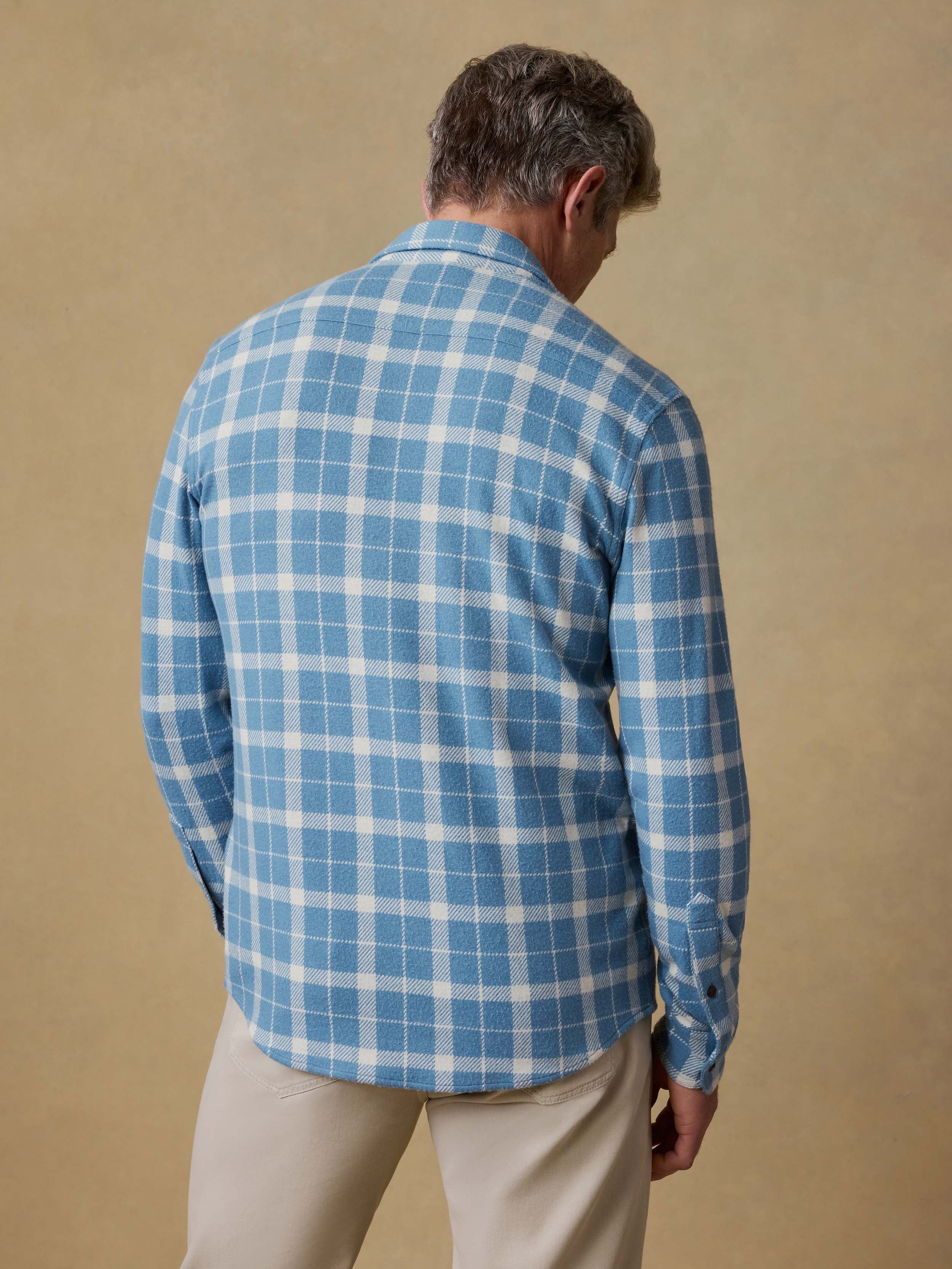 LegendTM Sweater Shirt - Blue Landing Plaid