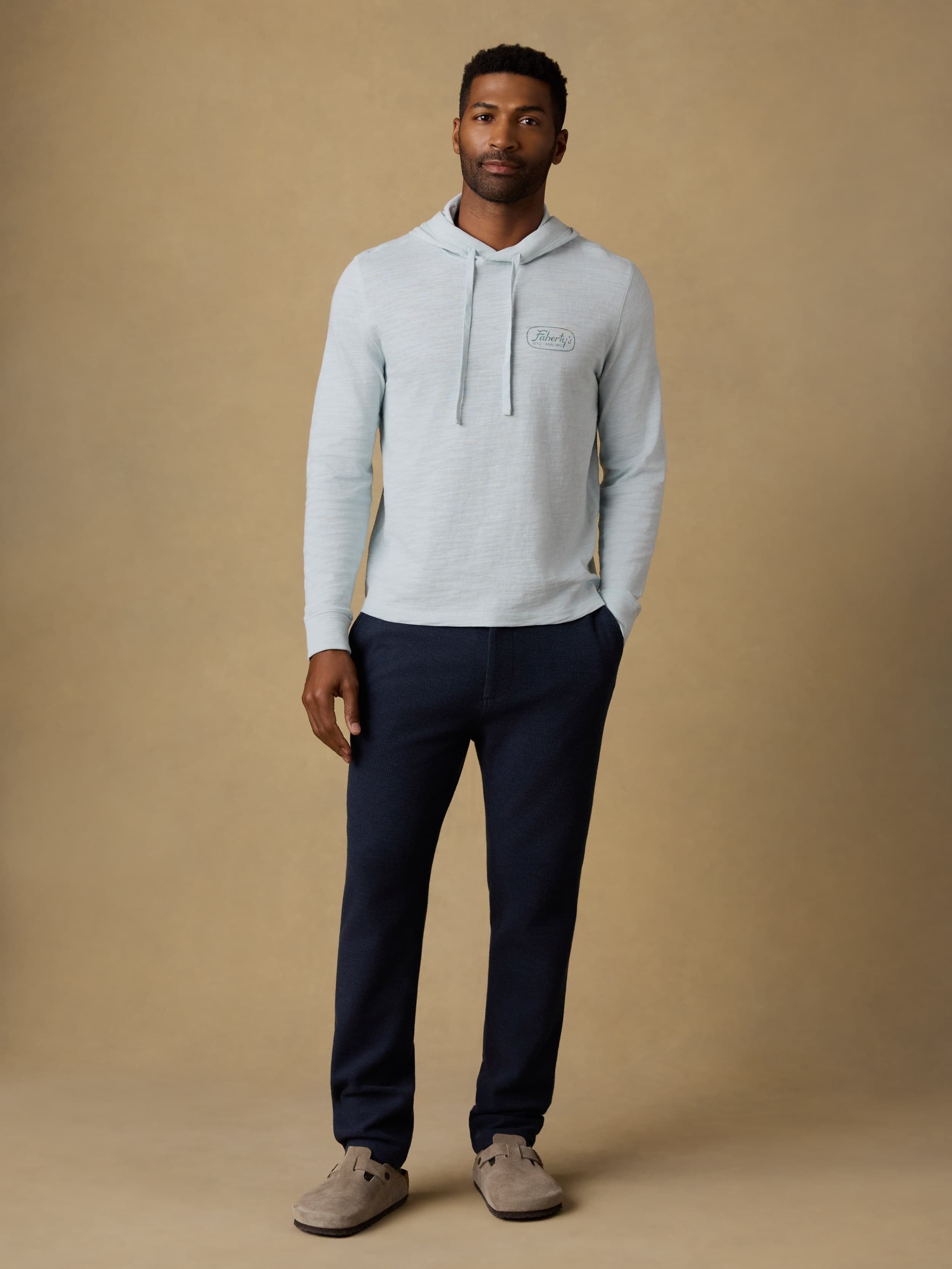 Surf Shop Sunwashed Organic Hoodie - Sky
