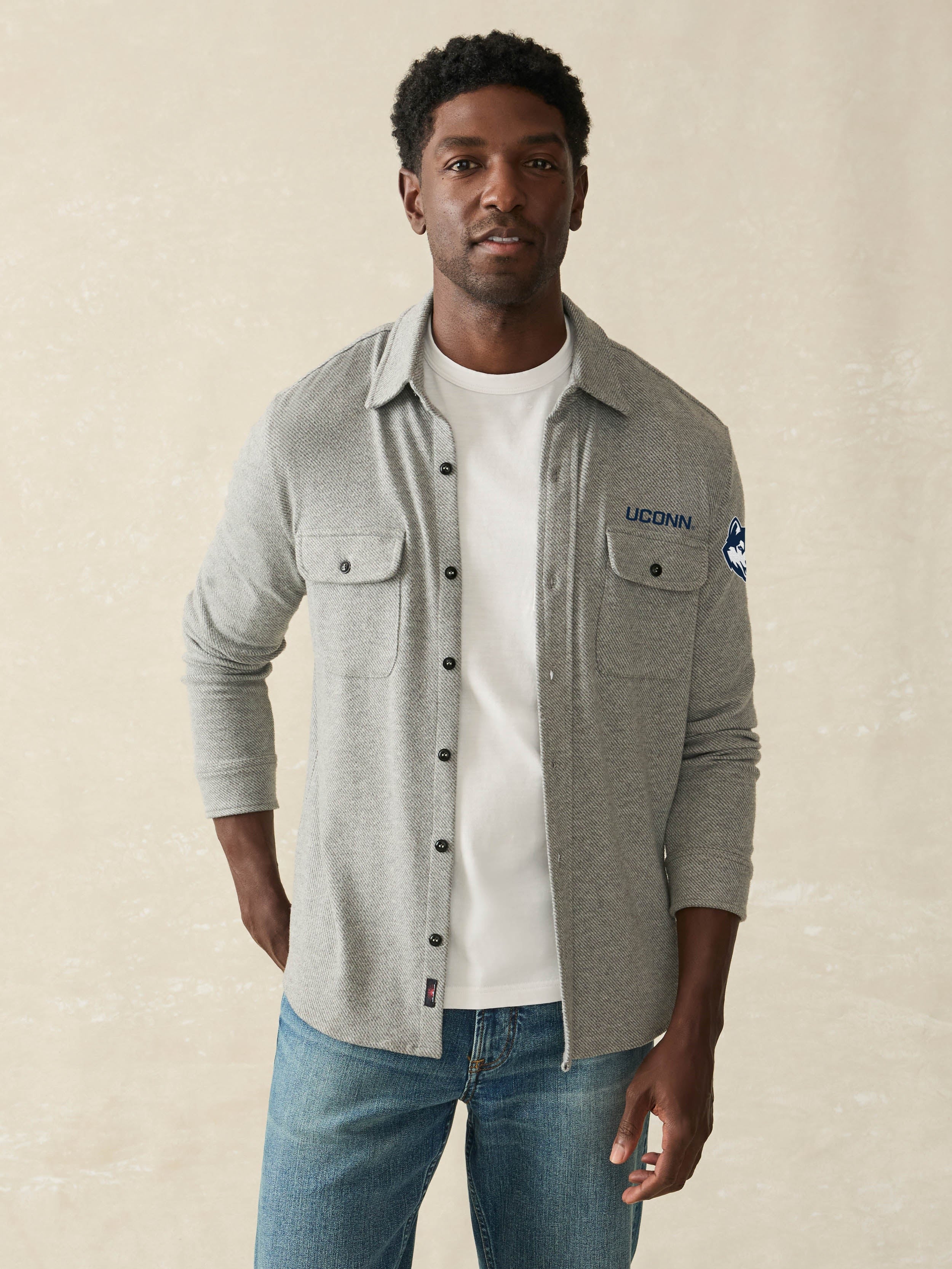 University Of Connecticut LegendTM Sweater Shirt - Fossil Grey Twill