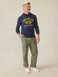 University of Michigan Sunwashed Slub Hoodie - Blue Nights