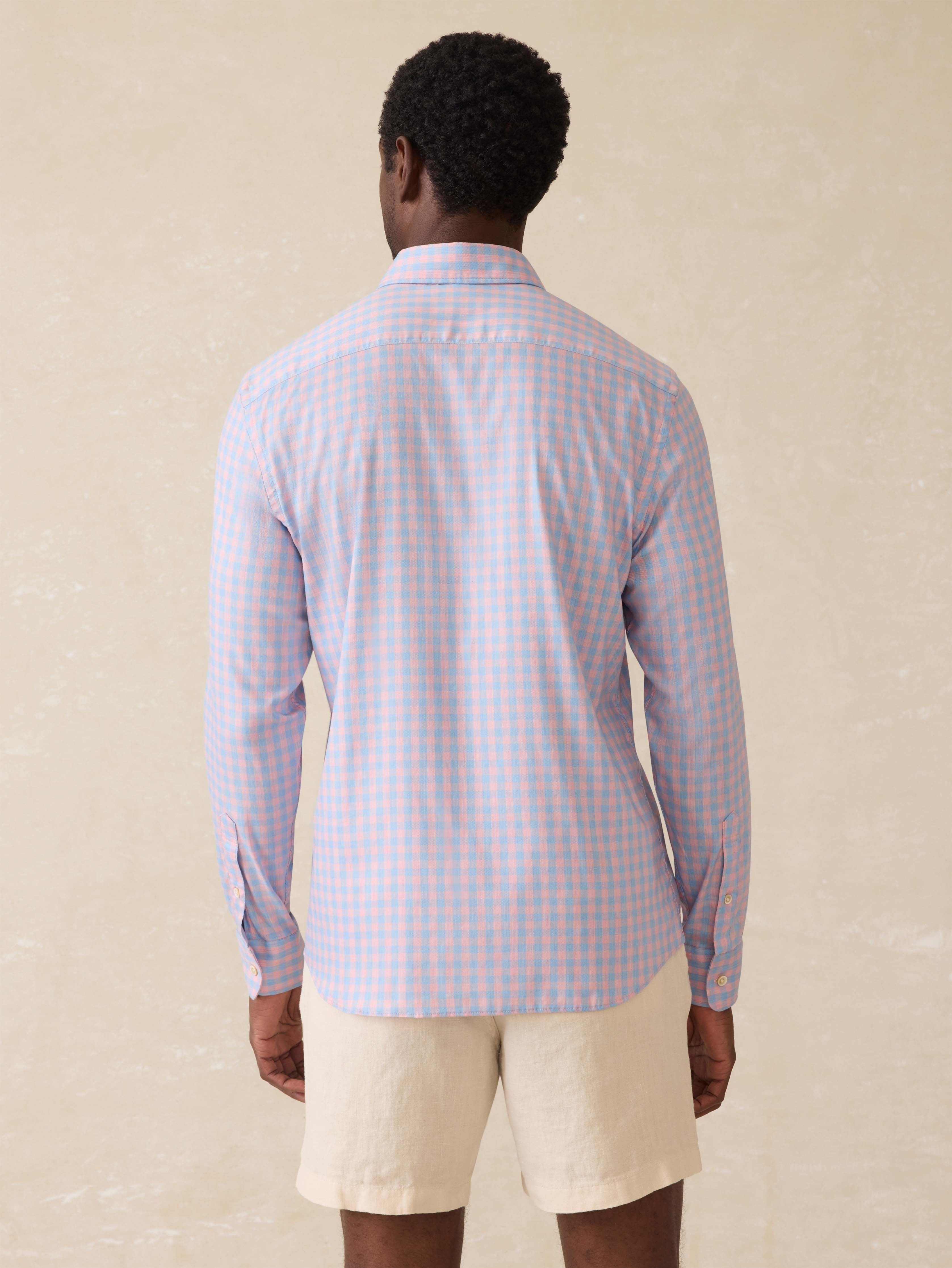 MovementTM Monterey Shirt - Coral Sky Gingham