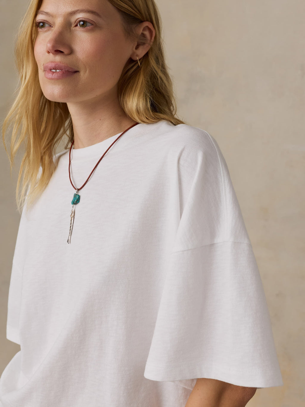 Sunwashed Boyfriend Tee - White
