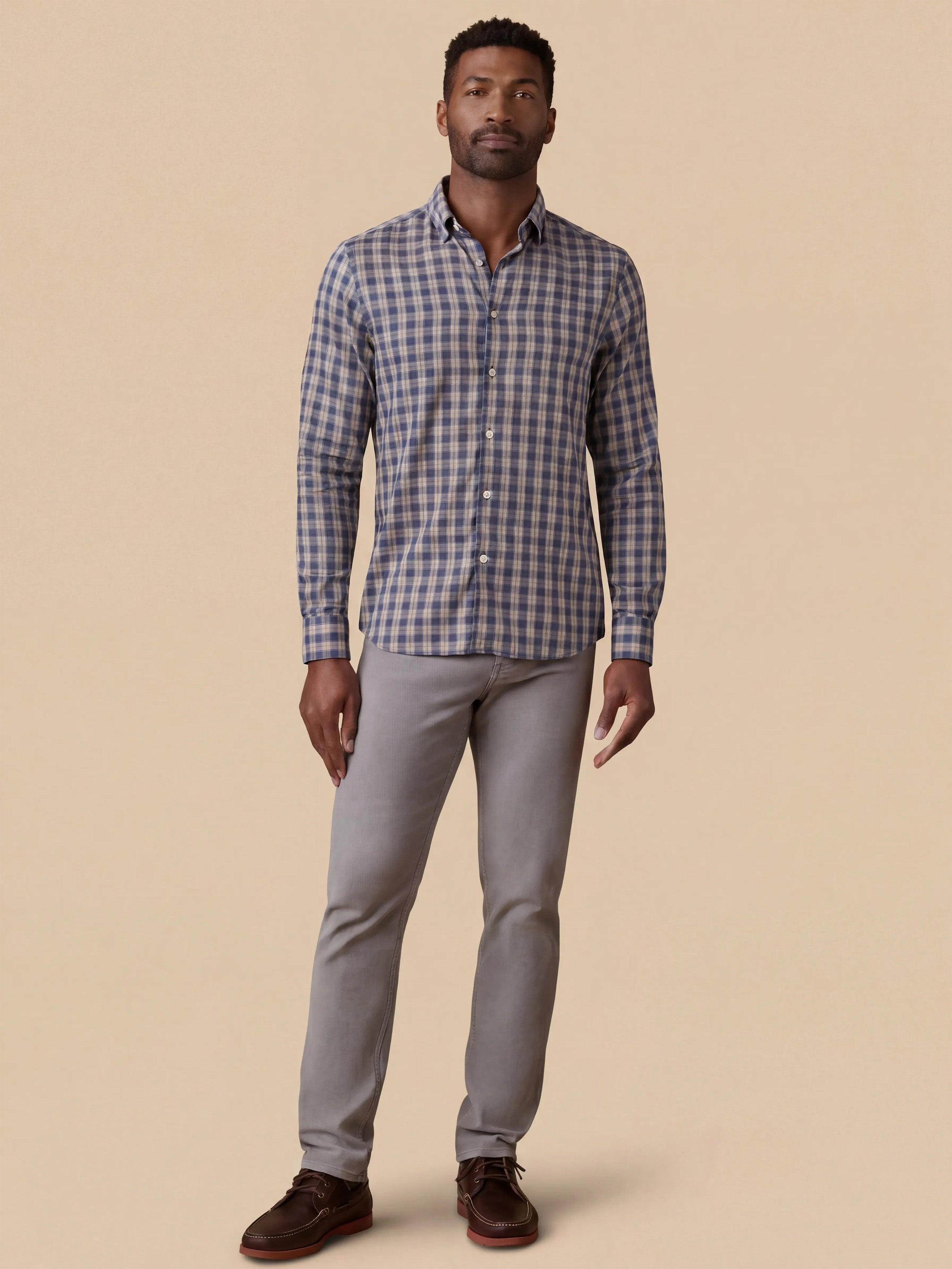 MovementTM Monterey Shirt - Navy Seas Plaid