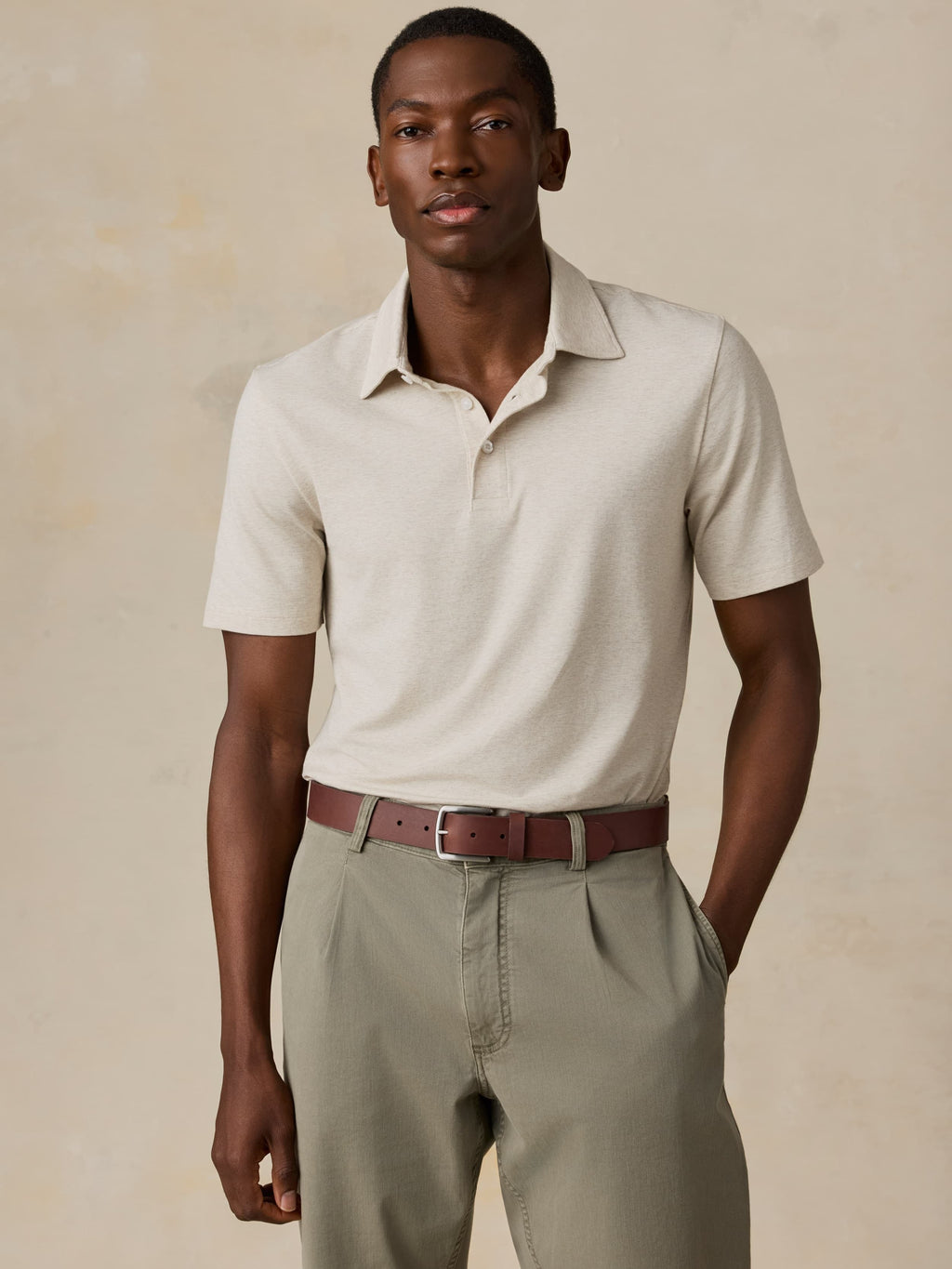 Short-Sleeve MovementTM Polo - Shore Sand Feeder
