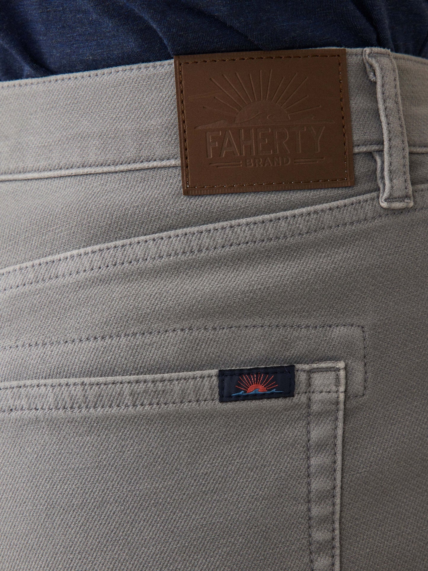 Stretch Terry 5-Pocket Pant - Iron