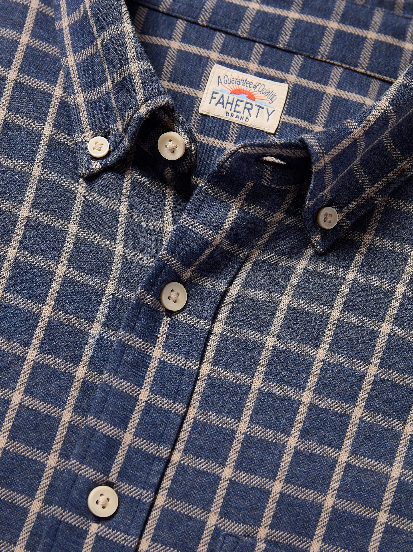 Coastline Knit Shirt - Twilight Check