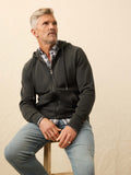 High Standard Fleece Zip Hoodie - Mountain Black
