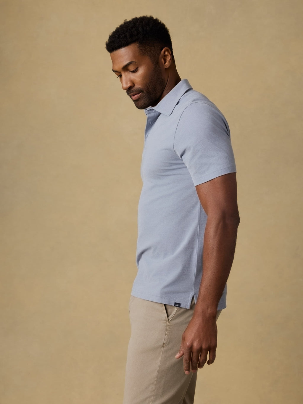 Short-Sleeve MovementTM Pique Polo - Flint White Melange