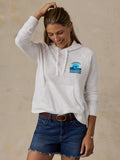 Faherty x Surfrider Sunwashed Organic Hoodie - White