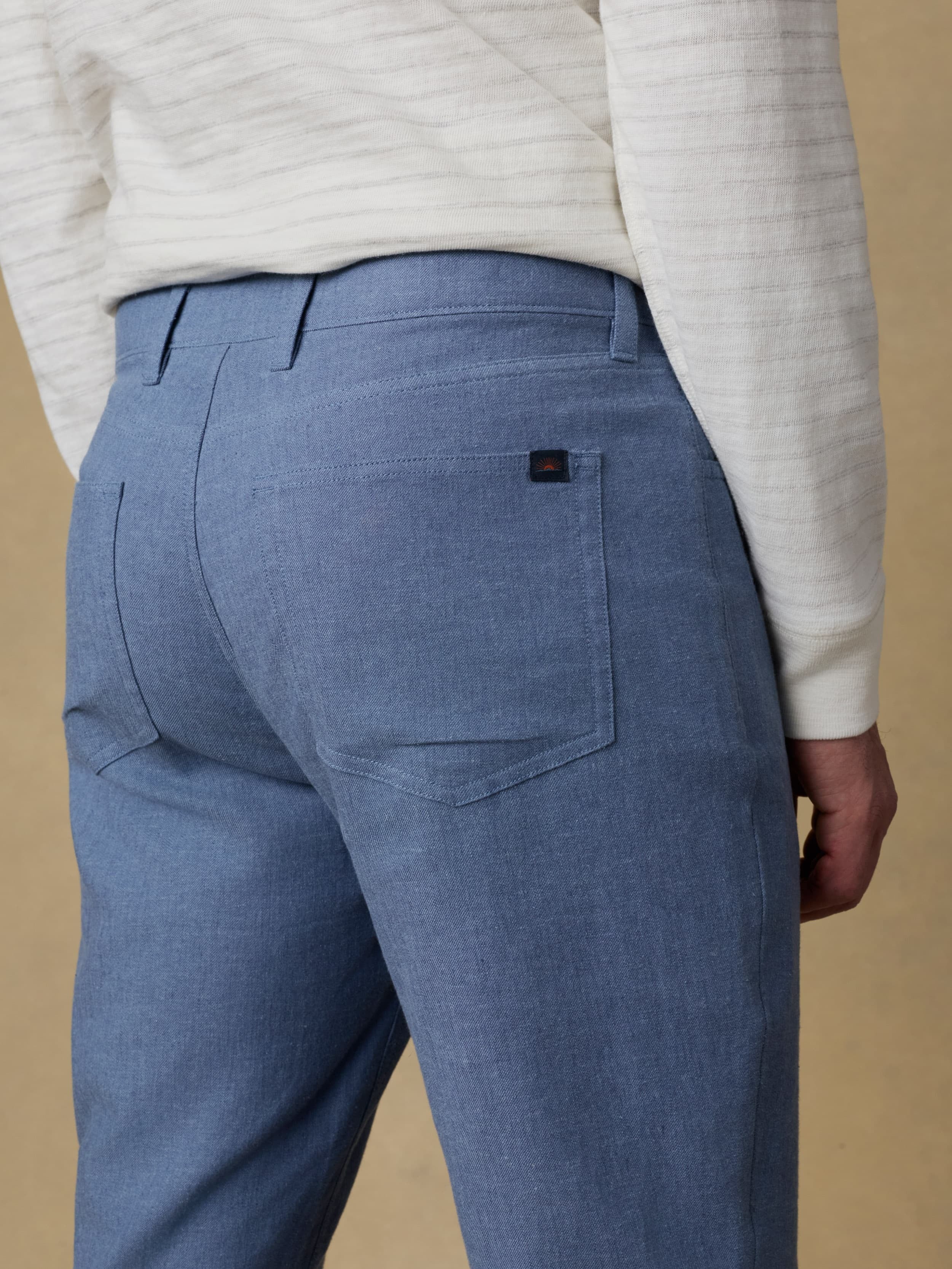 MovementTM Linen 5-Pocket Pant - Dusk Blue