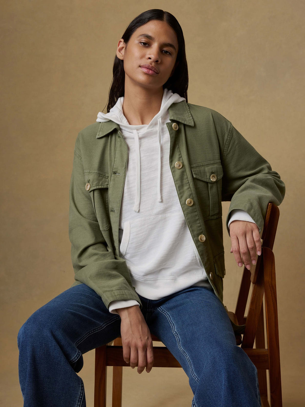 Sunwashed Organic Hoodie - White