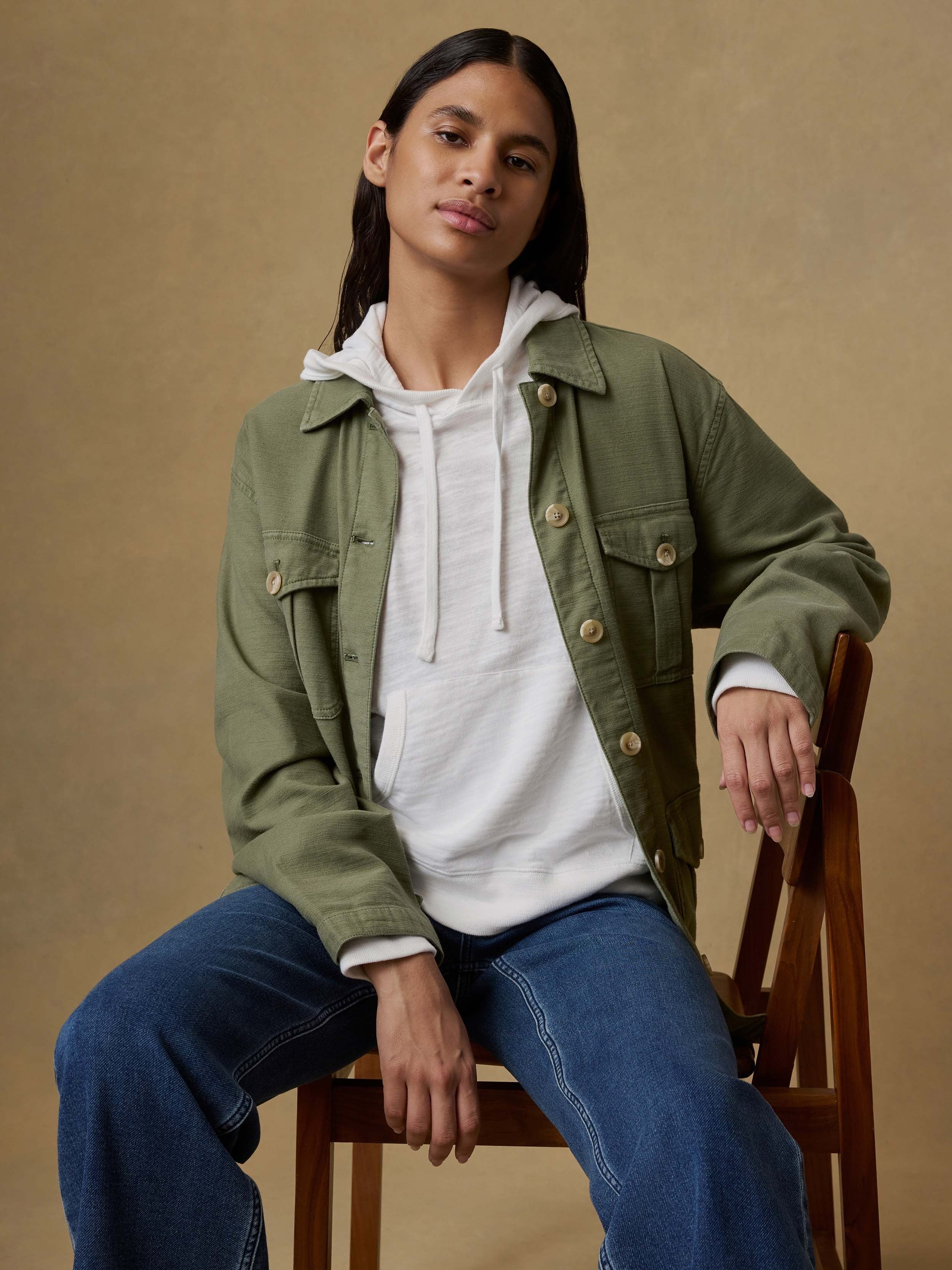 Sunwashed Organic Hoodie - White