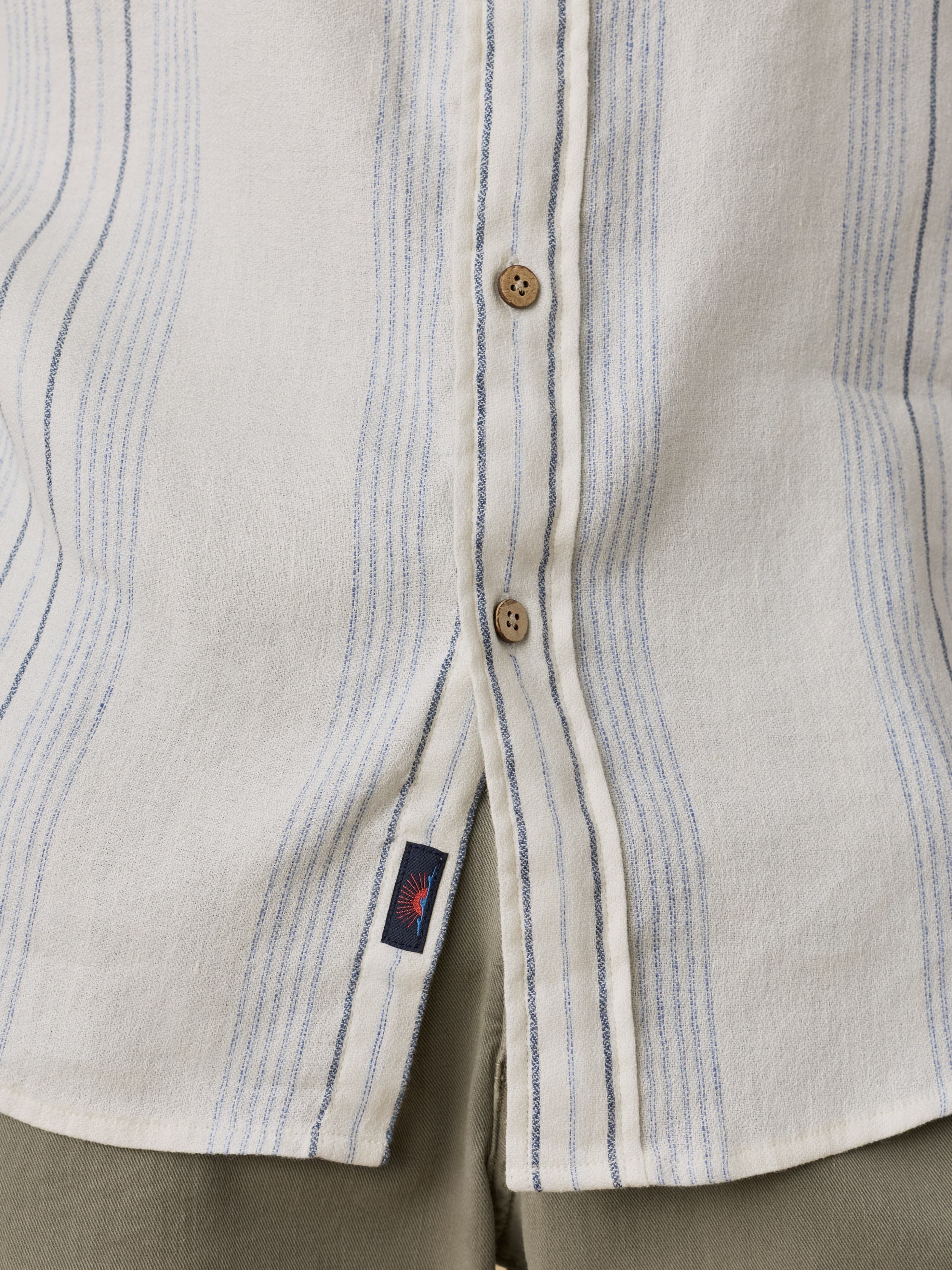 Short-Sleeve Breeze Shirt - River Shore Stripe