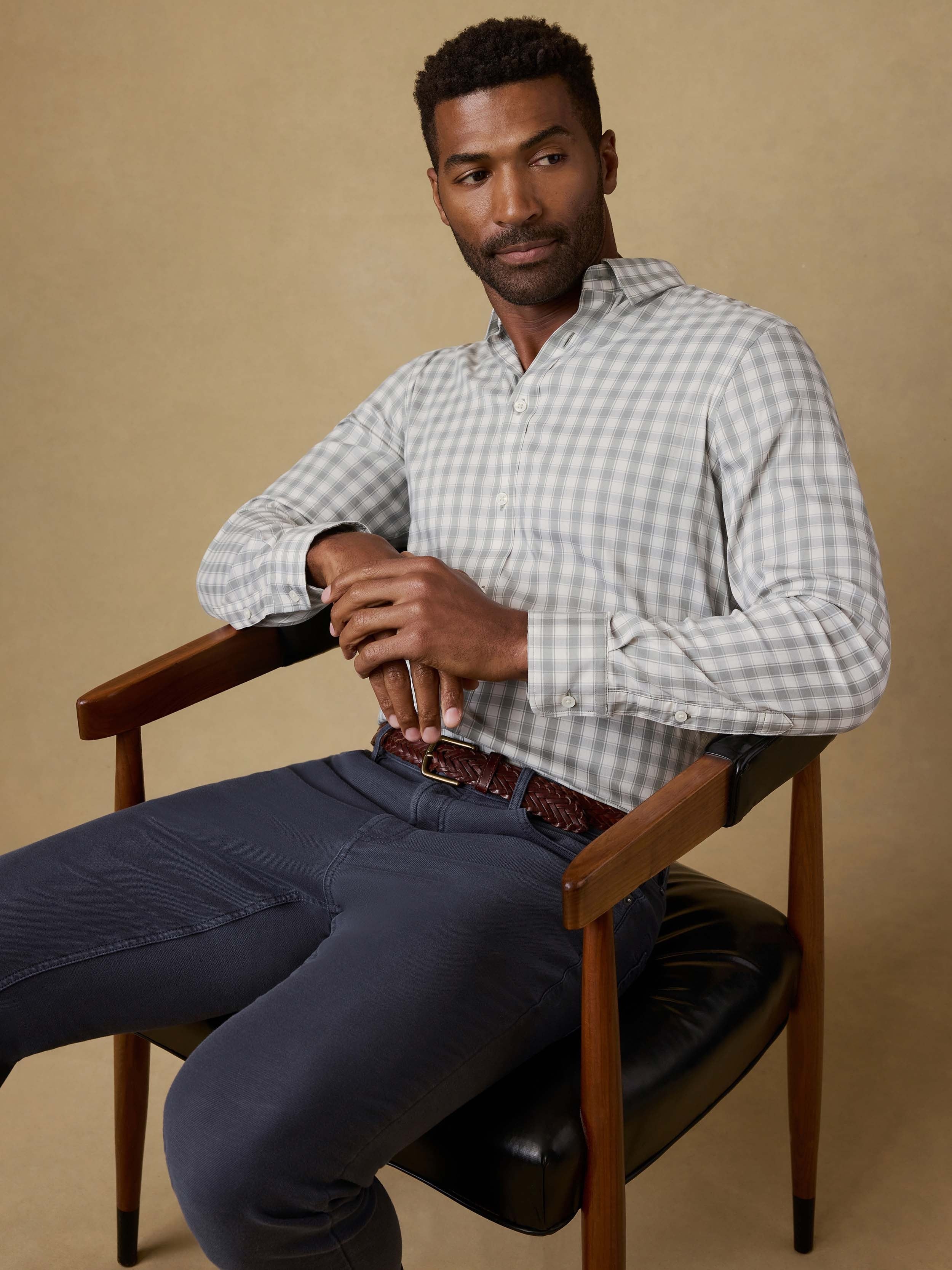 The MovementTM Shirt - Arctic Sage Check